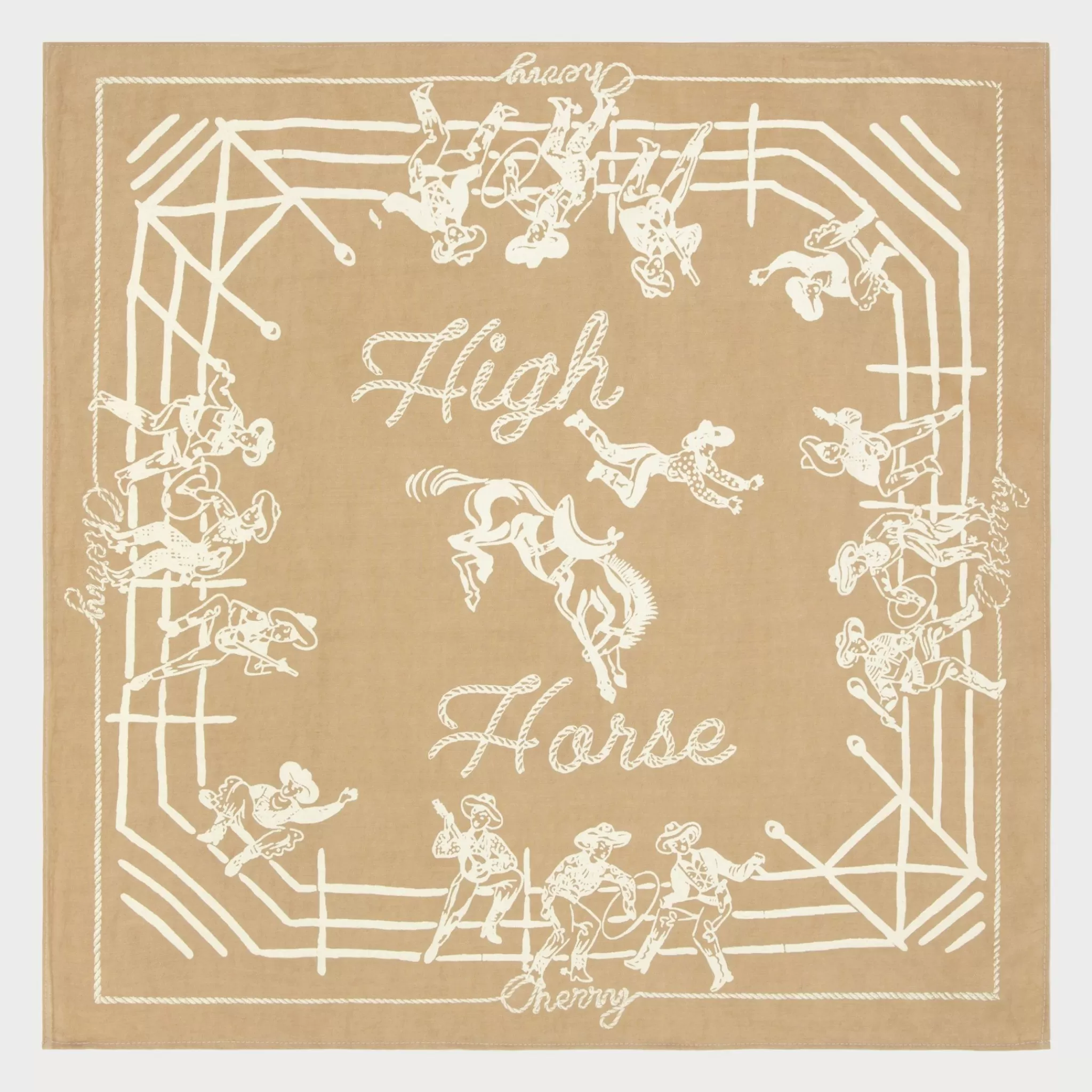 Cherry Bandana High Horse (Tan)* Accessoires