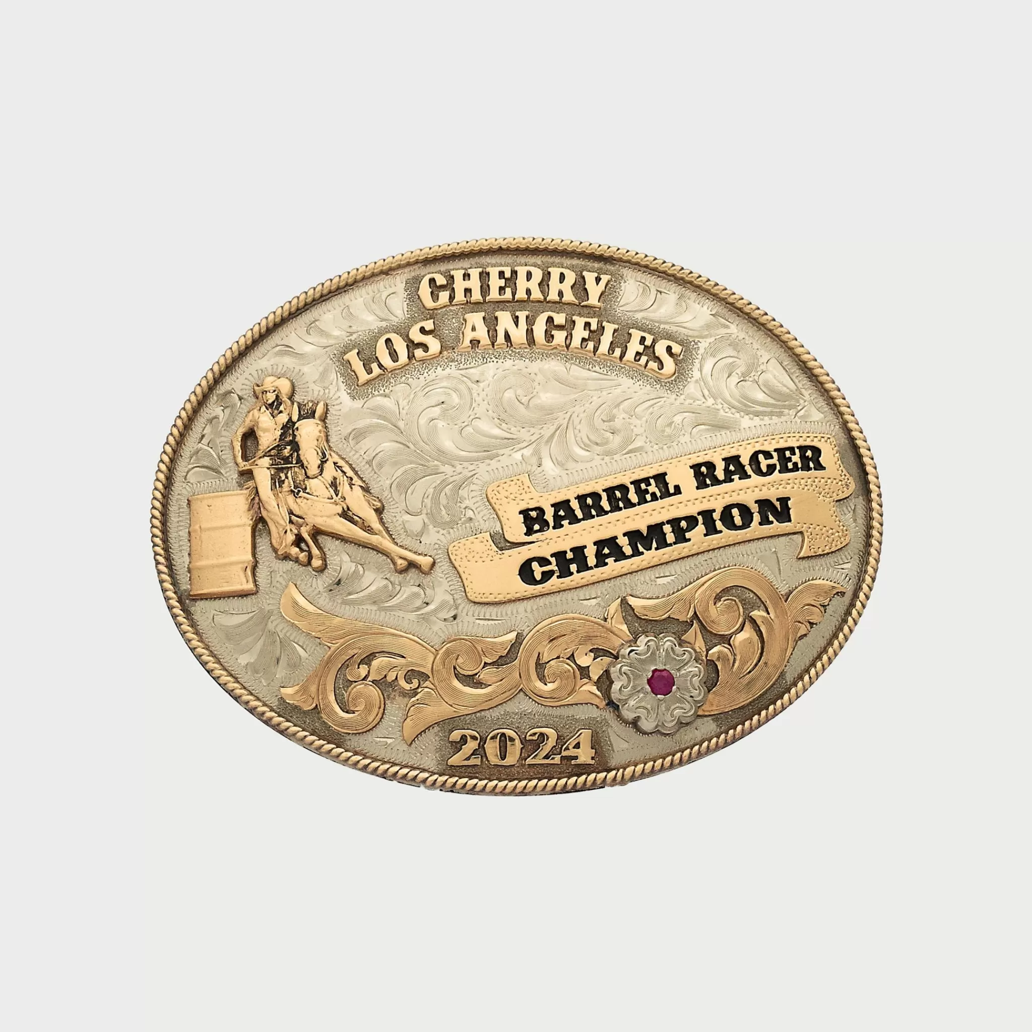 Cherry Boucle Champion Sterling Sliver Barrel Racing (Argent)* Accessoires