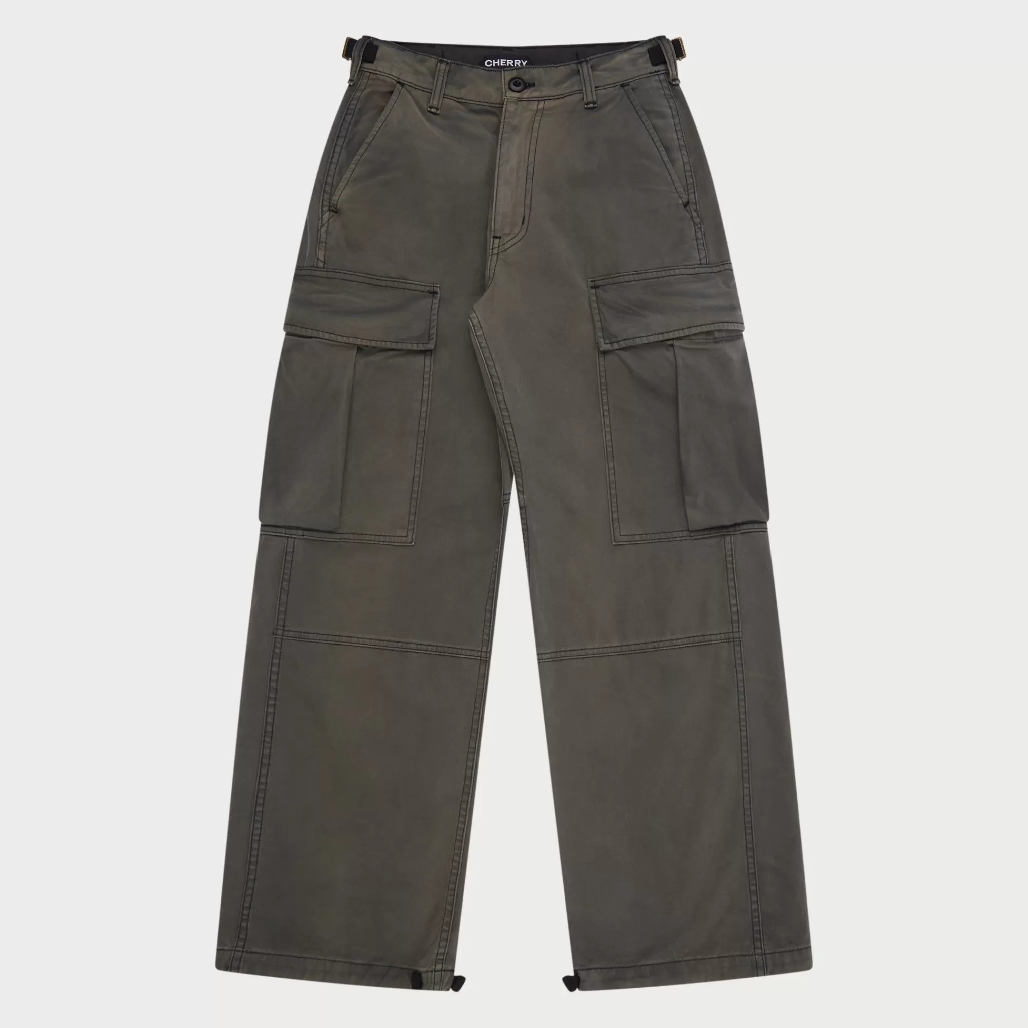 Cherry Cargo A Jambes Larges (Noir Vintage)* Pantalon