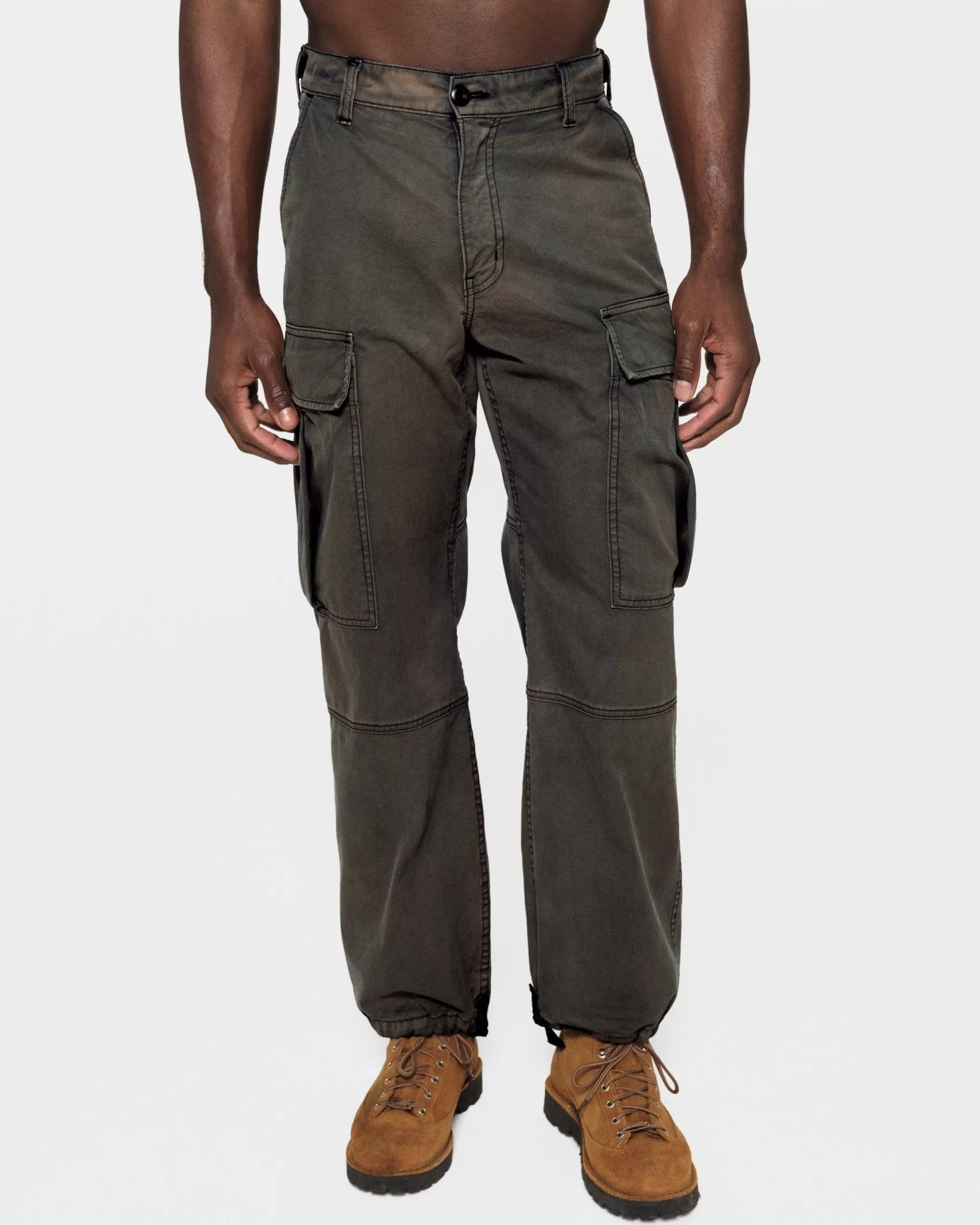 Cherry Cargo A Jambes Larges (Noir Vintage)* Pantalon