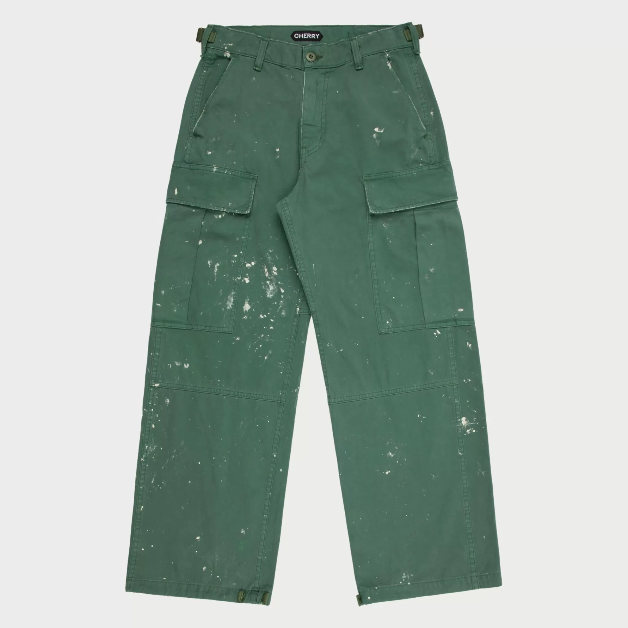 Cherry Cargo Peint A Jambes Larges (Cactus)* Pantalon