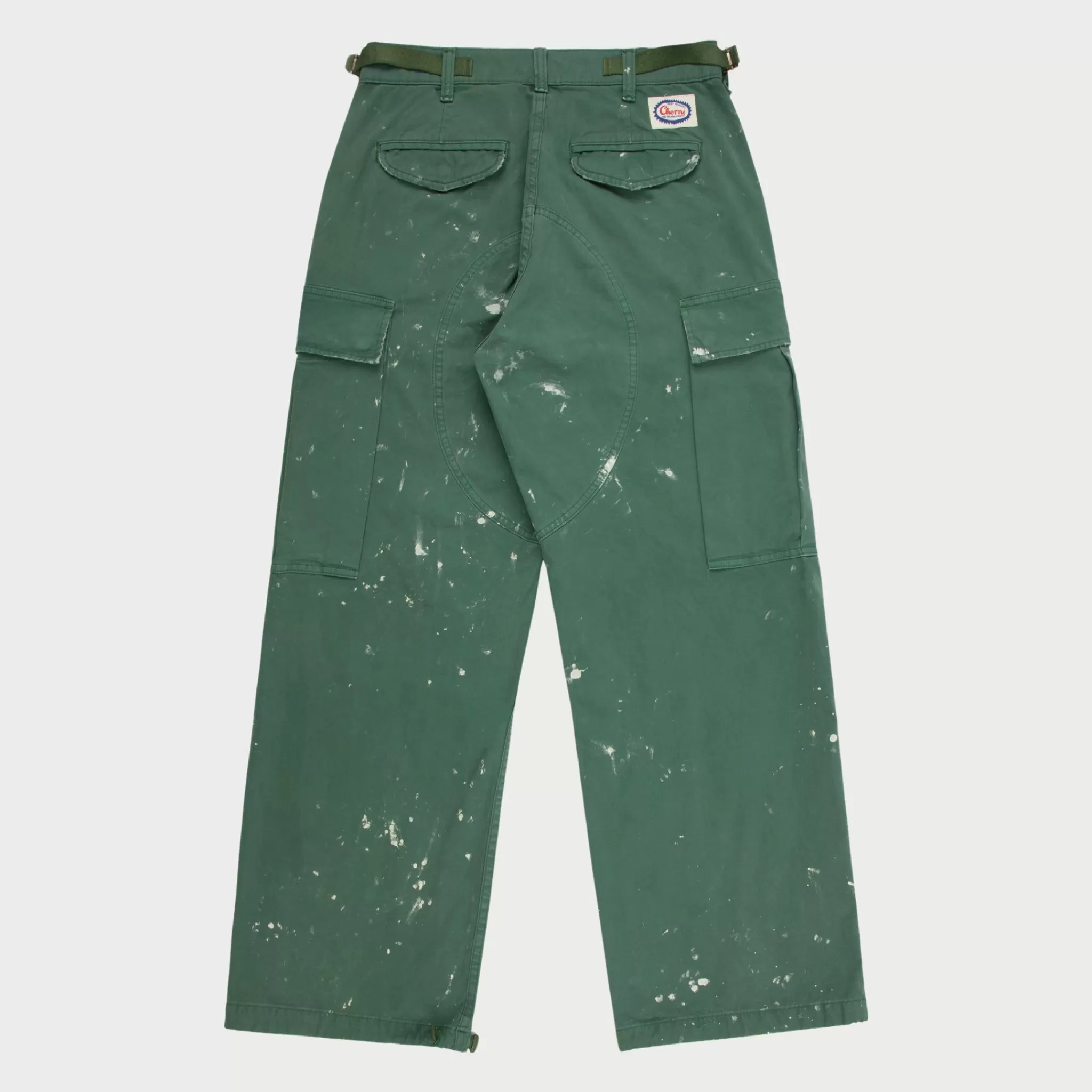 Cherry Cargo Peint A Jambes Larges (Cactus)* Pantalon