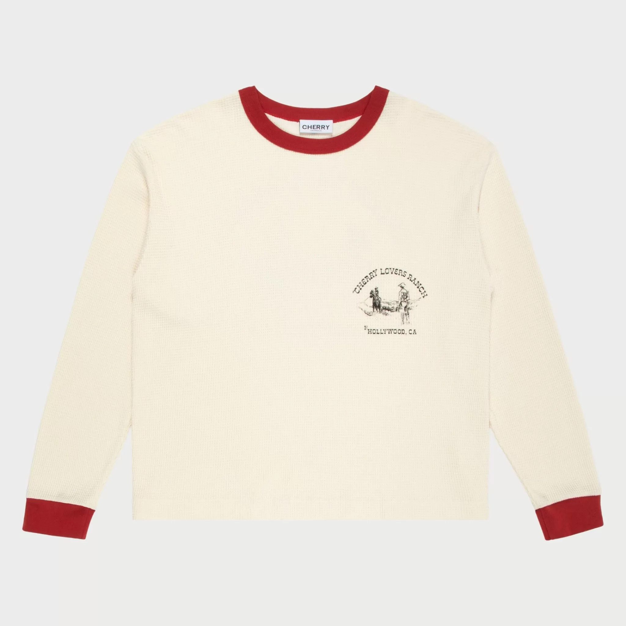Cherry Chemise Thermique Ranch (Blanc Vintage)* T-Shirts Et Manches Longues