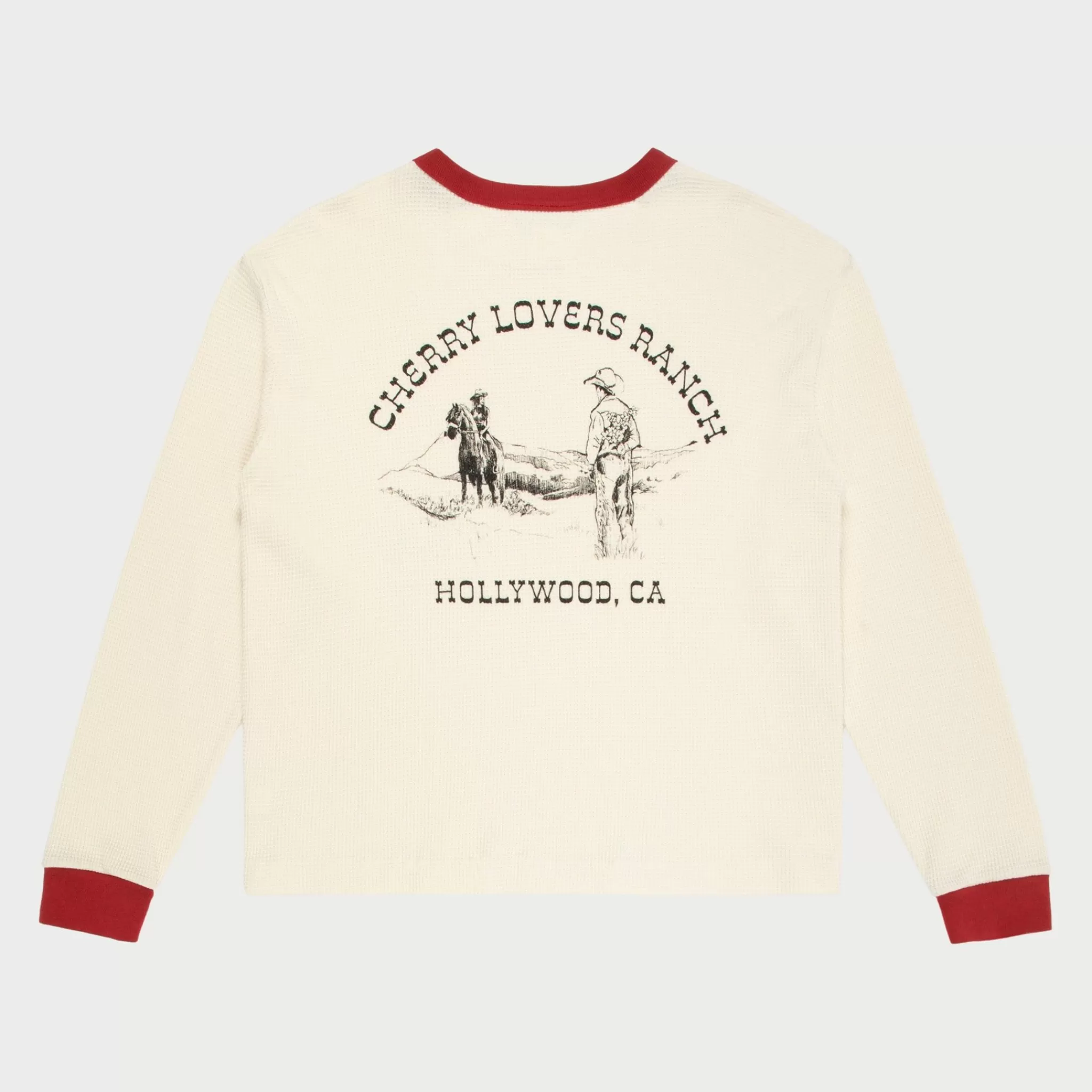 Cherry Chemise Thermique Ranch (Blanc Vintage)* T-Shirts Et Manches Longues