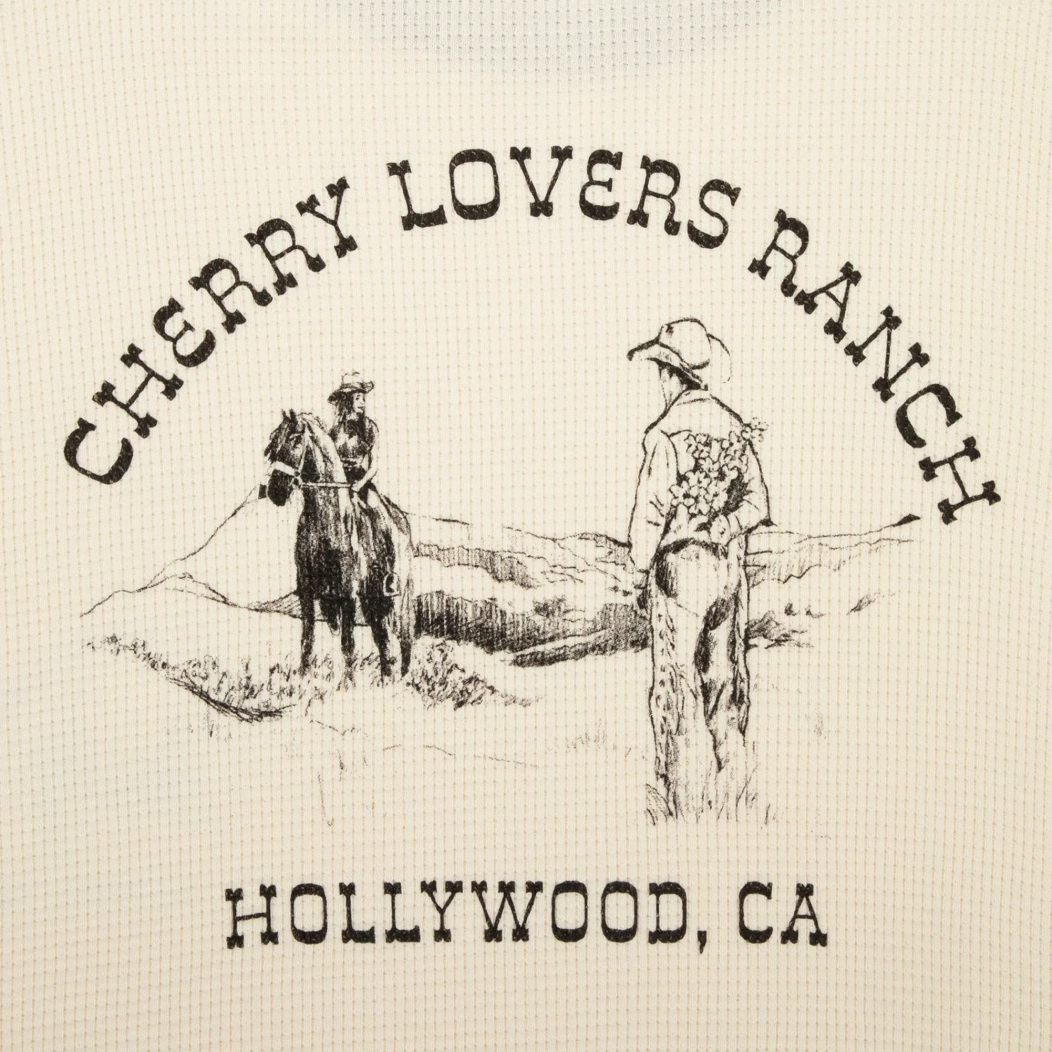 Cherry Chemise Thermique Ranch (Blanc Vintage)* T-Shirts Et Manches Longues
