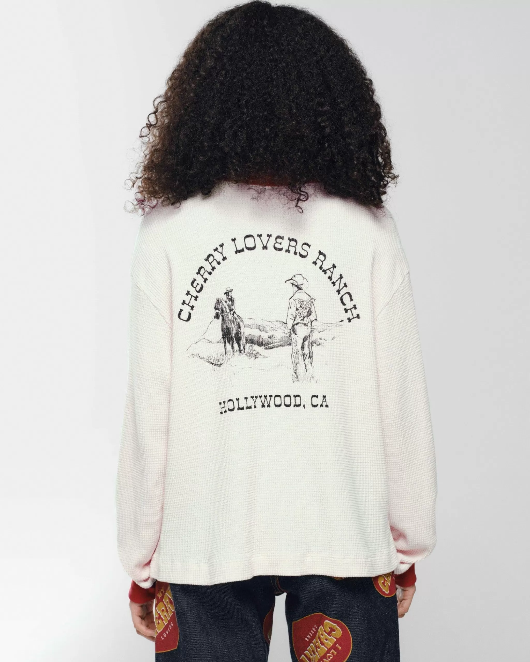 Cherry Chemise Thermique Ranch (Blanc Vintage)* T-Shirts Et Manches Longues