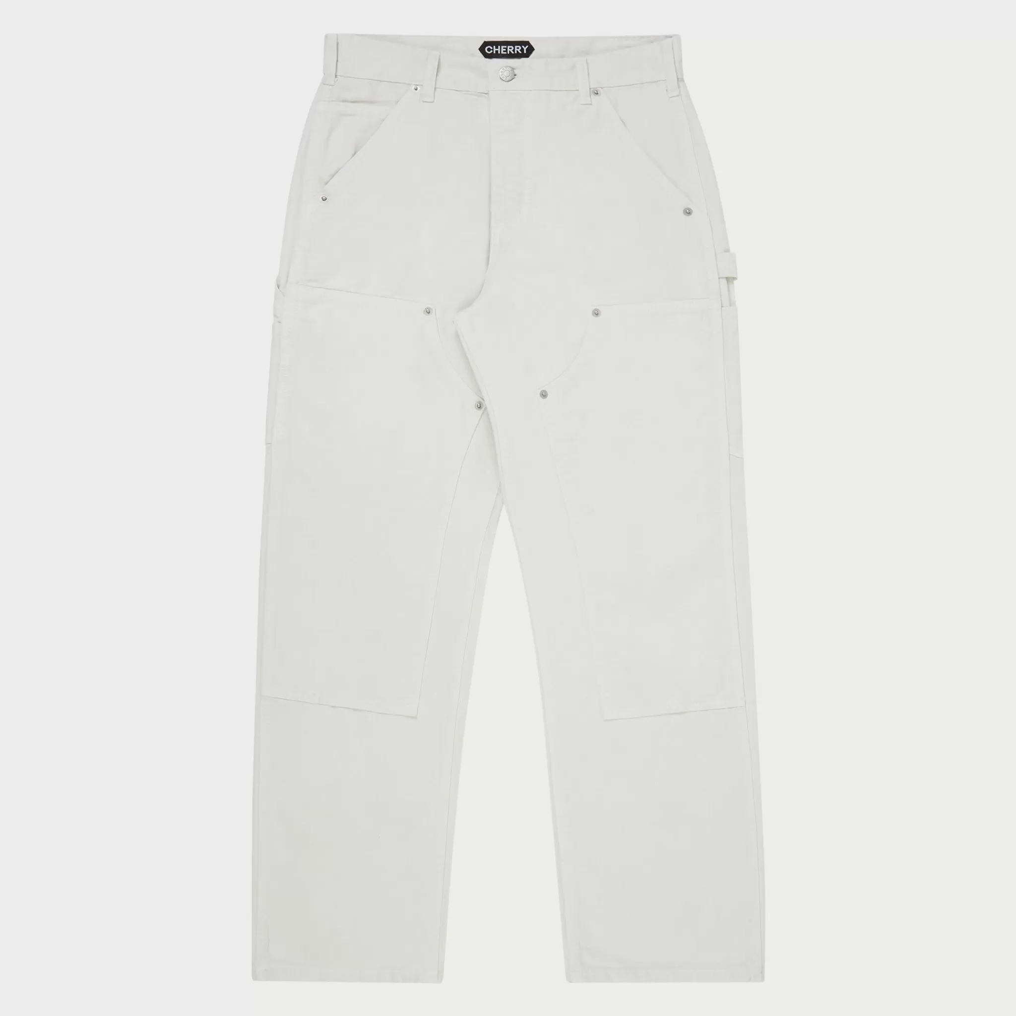 Cherry Classique En Toile Double Genou (Blanc)* Pantalon