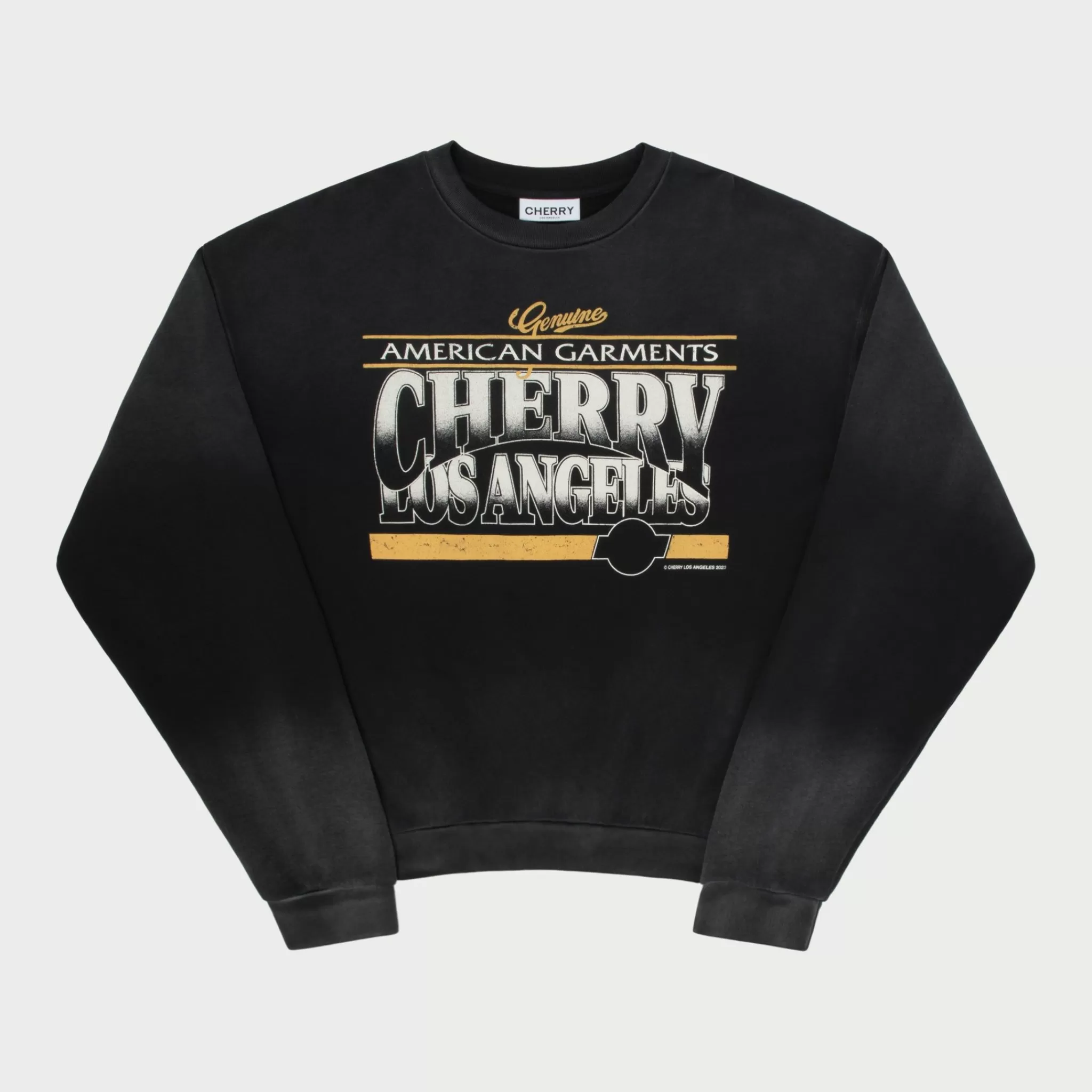 Cherry Col Rond American Garments (Noir Vintage)* Sweat-Shirts