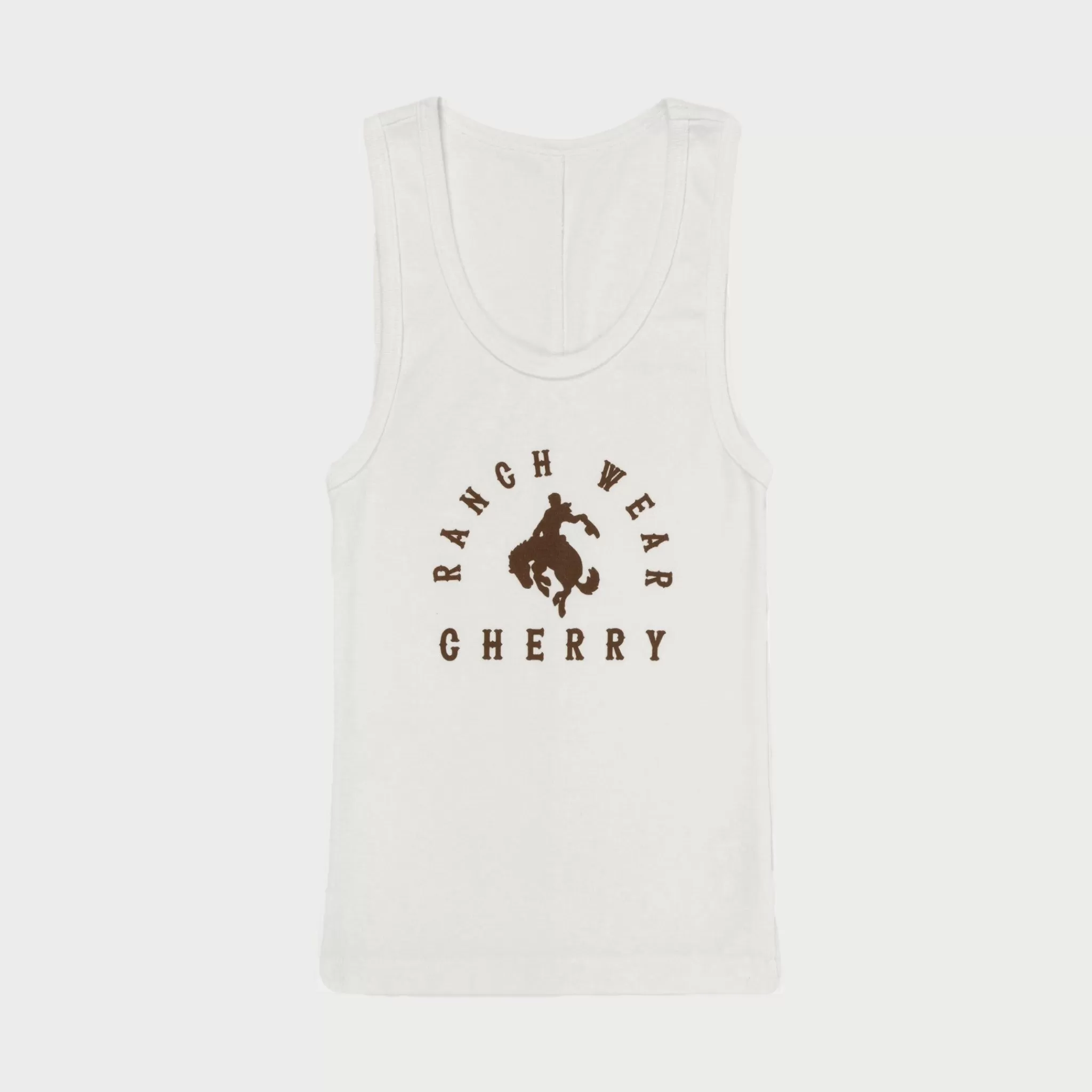 Cherry Debardeur Ranch Wear (Blanc Vintage)* Aux Femmes