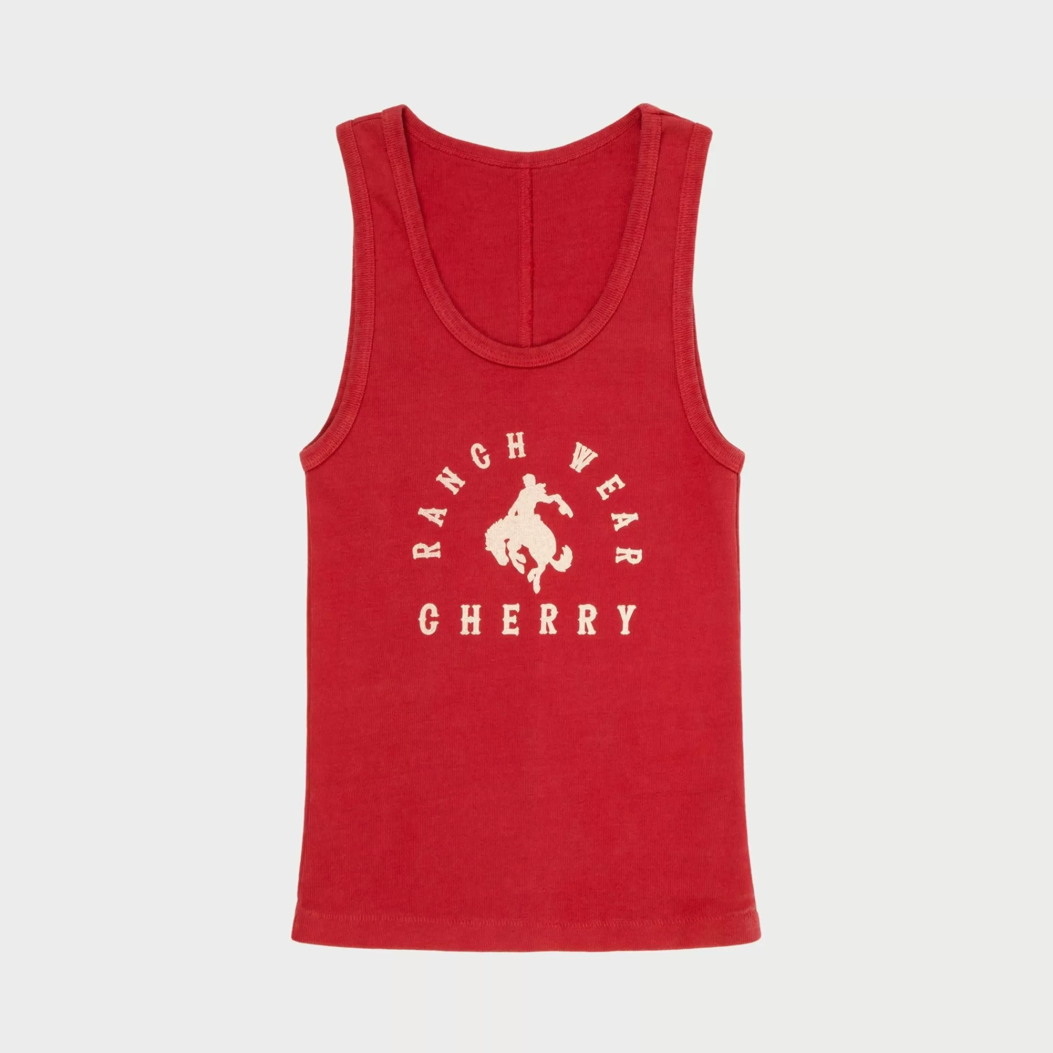 Cherry Debardeur Ranch Wear (Rouge Vintage)* Aux Femmes