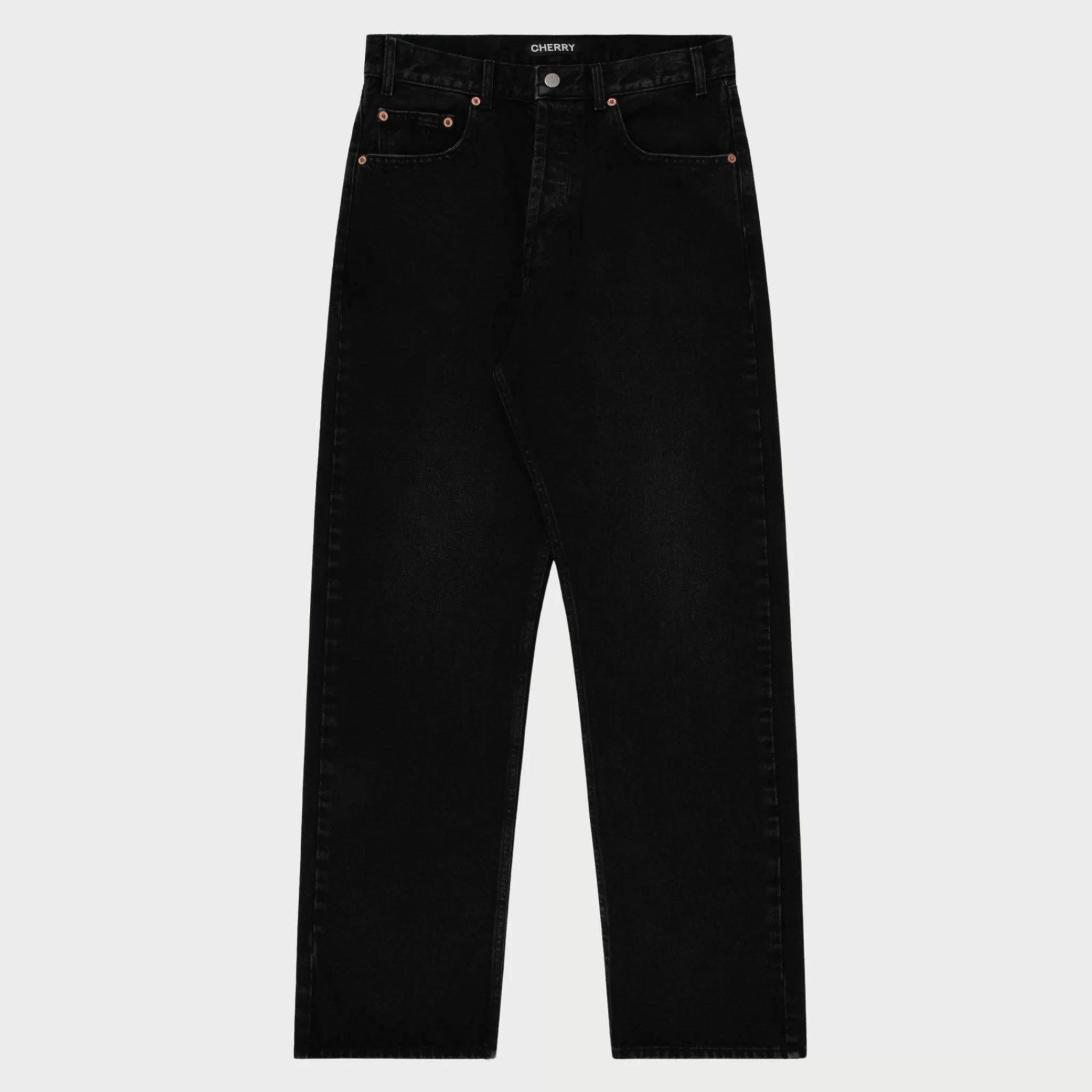 Cherry Denim Decontracte A 5 Poches (Noir)* Pantalon