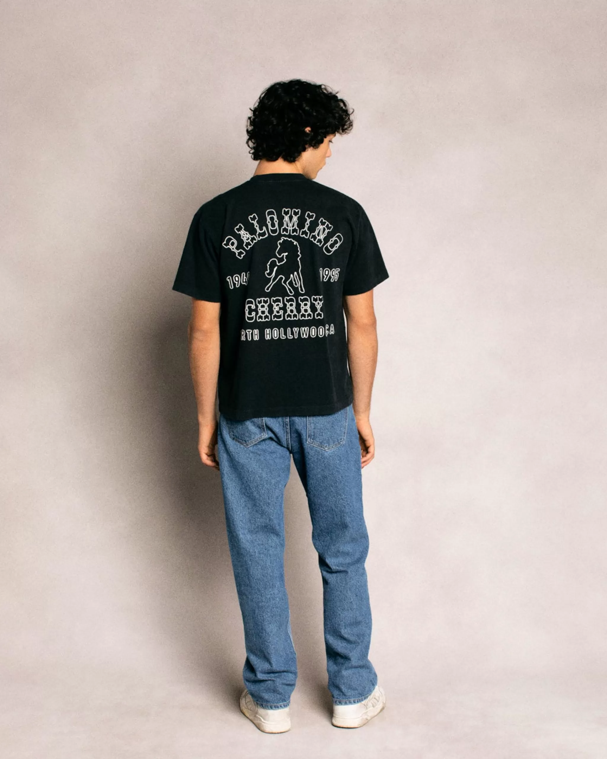 Cherry Palomino Club S/S T-Shirt Classique (Noir Vintage)* T-Shirts Et Manches Longues