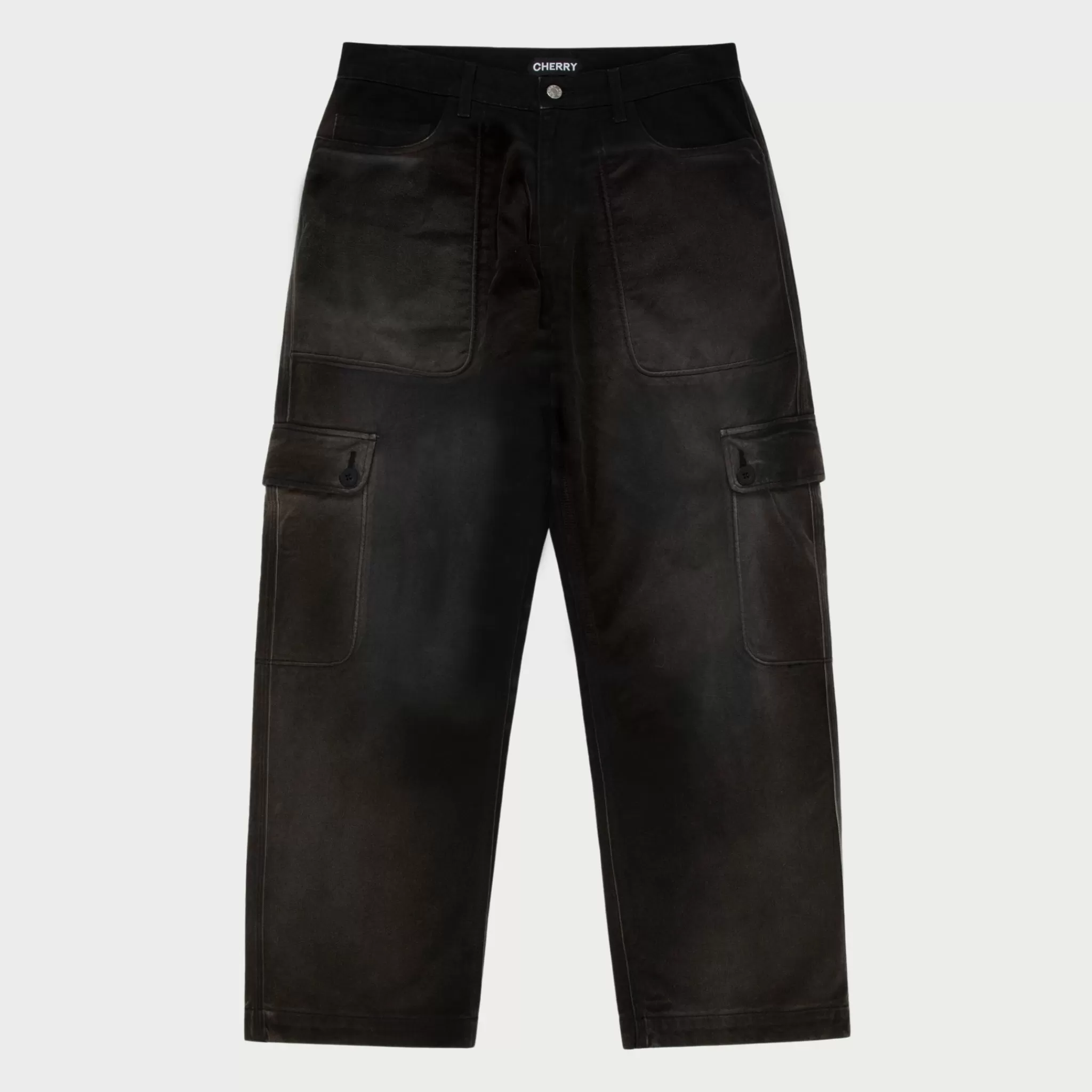 Cherry Pantalon Cargo A Six Poches (Noir Vintage)* Pantalon