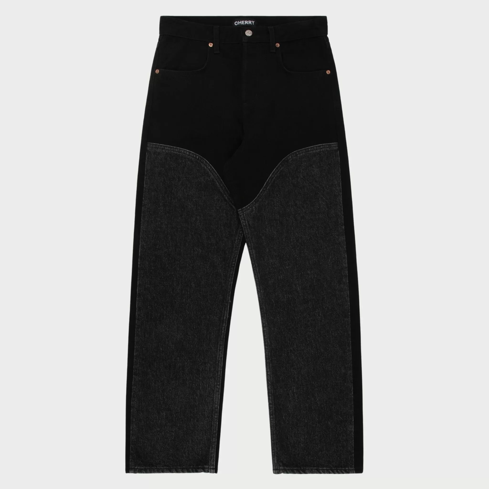 Cherry Pantalon Chap Denim (Noir)* Pantalon