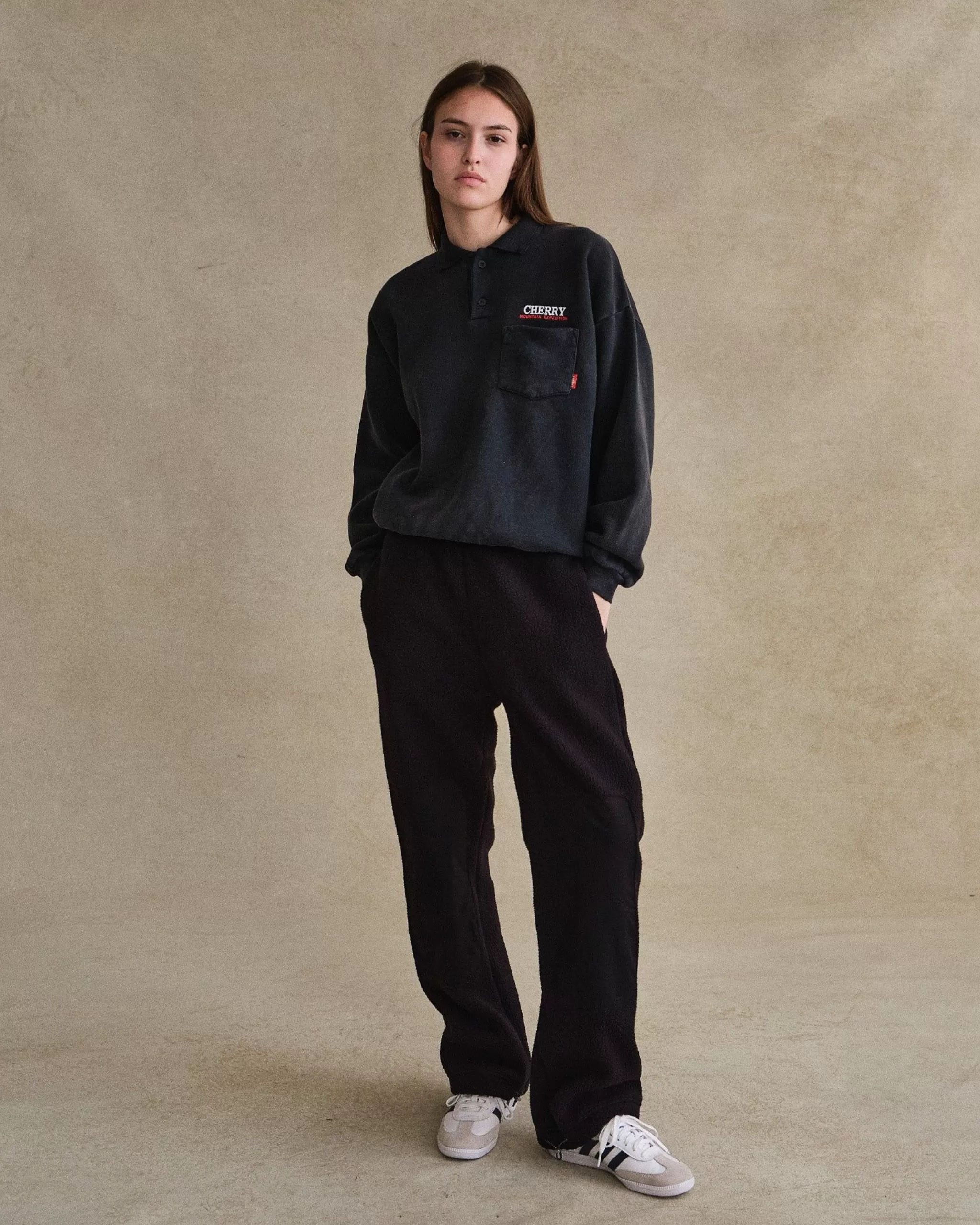 Cherry Pantalon Sherpa De Montagne (Noir)* Les Pantalons De Survetement