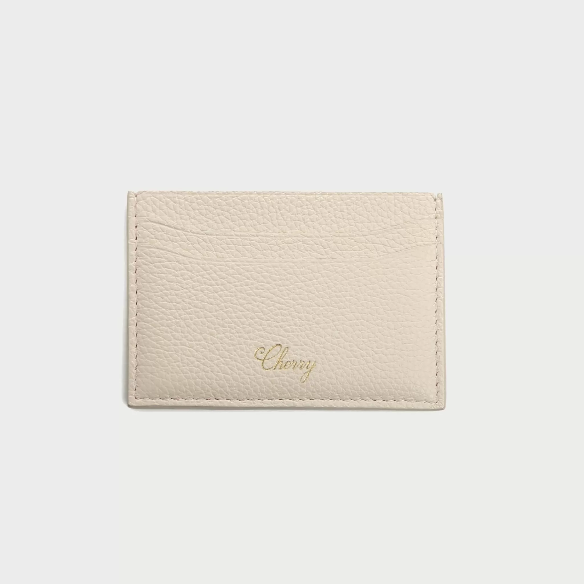 Cherry Porte-Cartes En Cuir (Creme)* Accessoires