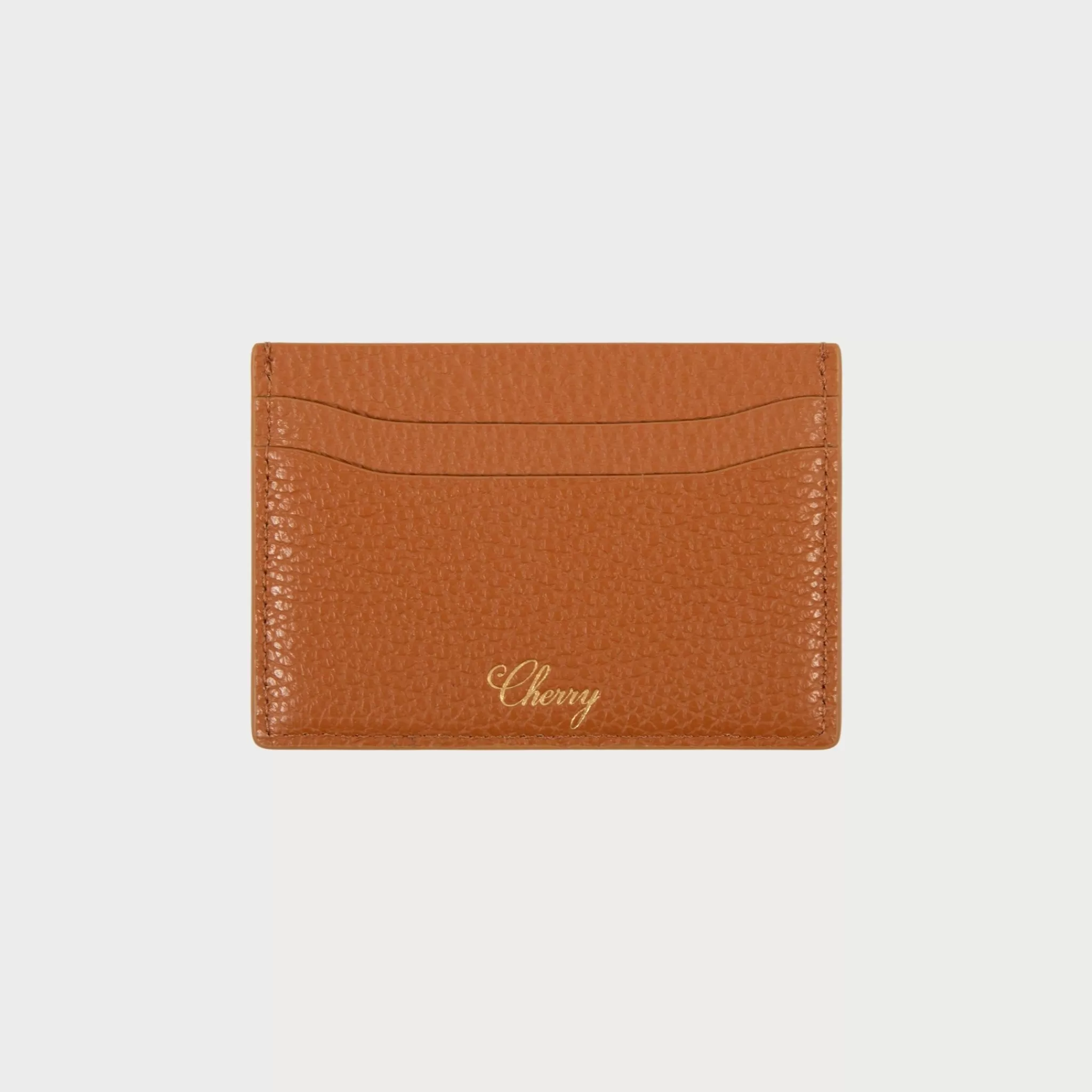 Cherry Porte-Cartes En Cuir (Marron Selle)* Accessoires