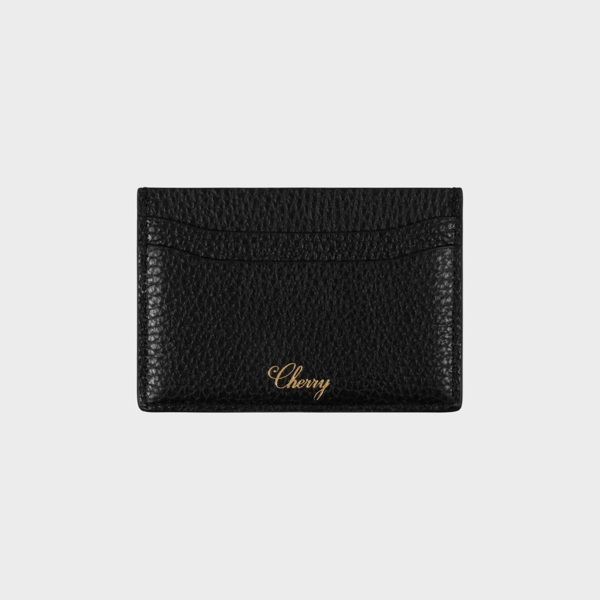 Cherry Porte-Cartes En Cuir (Noir)* Accessoires