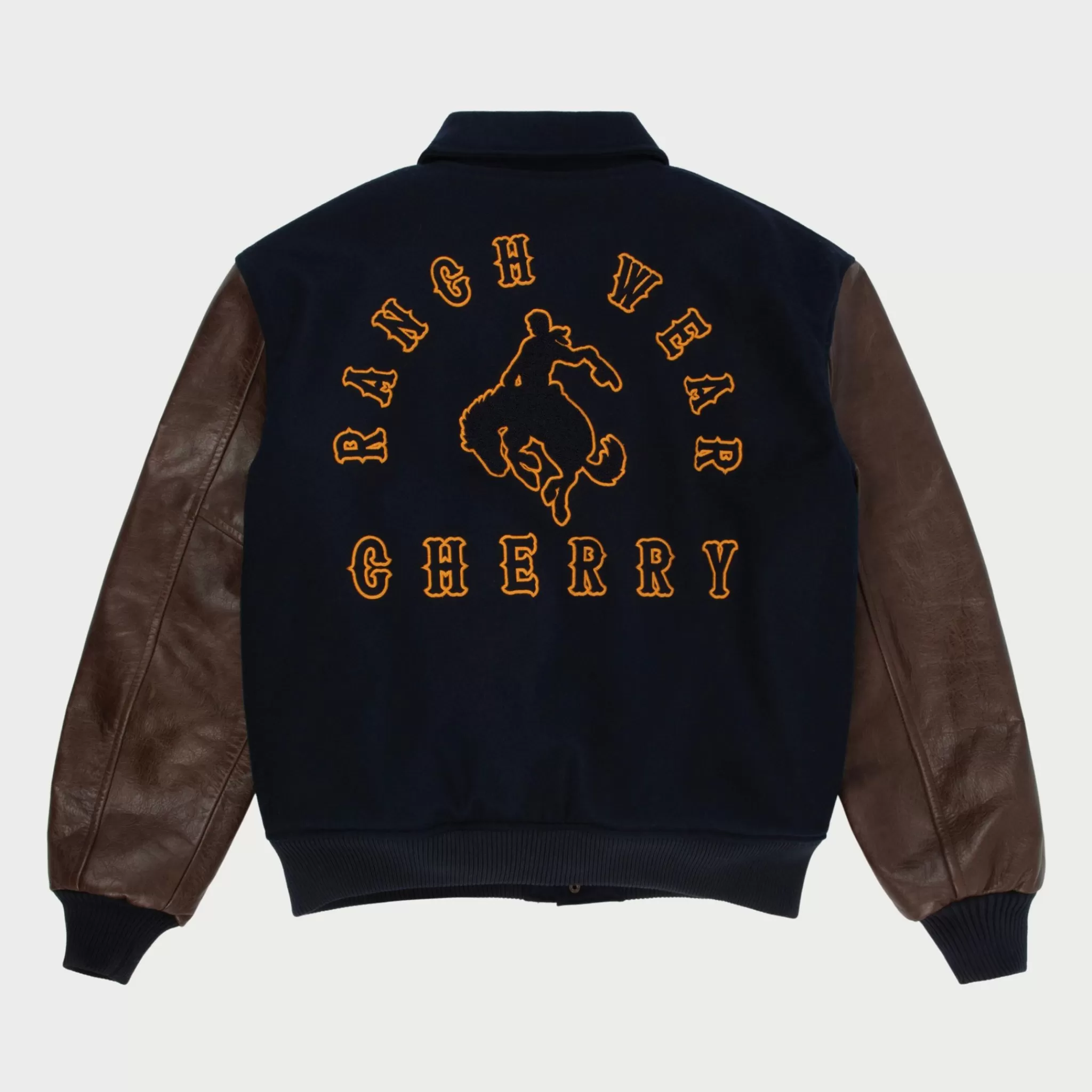 Cherry Ranch Wear Varsity Jacket (Marine/Marron)* Vestes