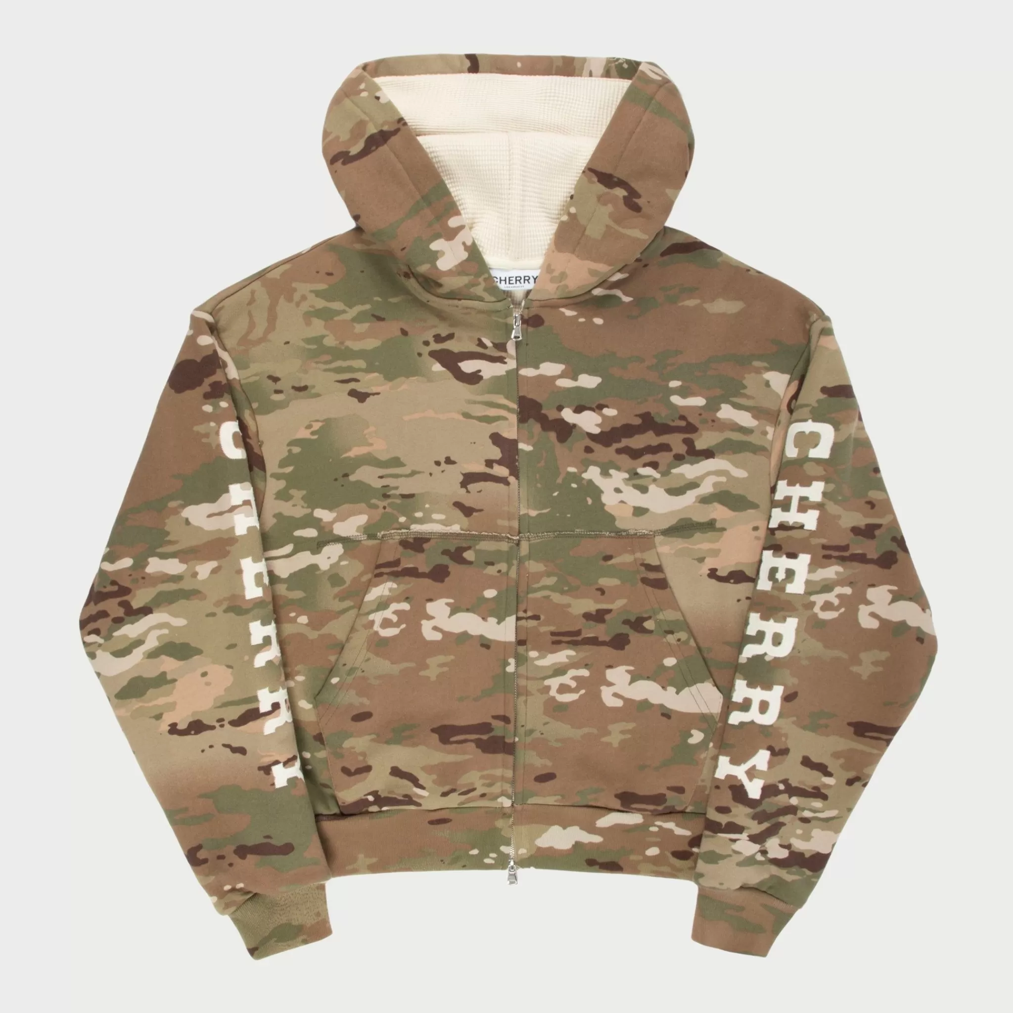 Cherry Sweat A Capuche Thermique Zippe (Camo)* Sweat-Shirts