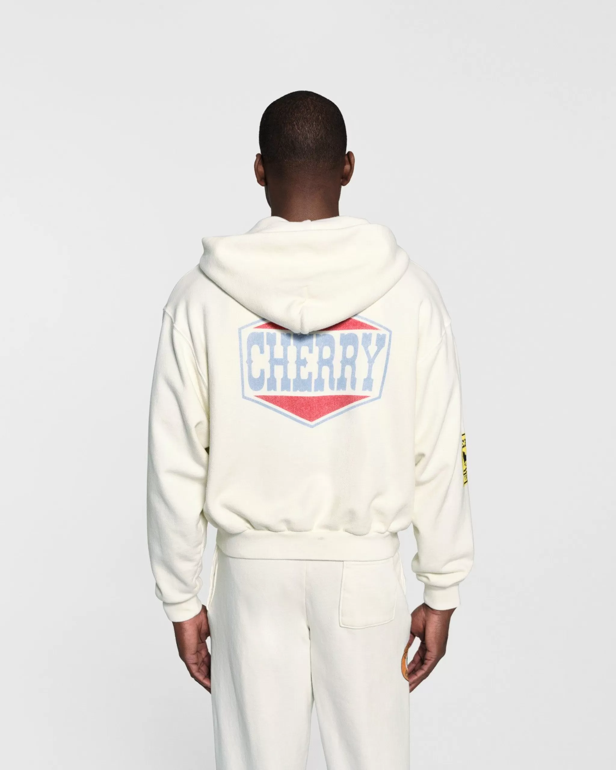Cherry Sweat A Capuche Zippe Off Road (Blanc Vintage)* Sweat-Shirts