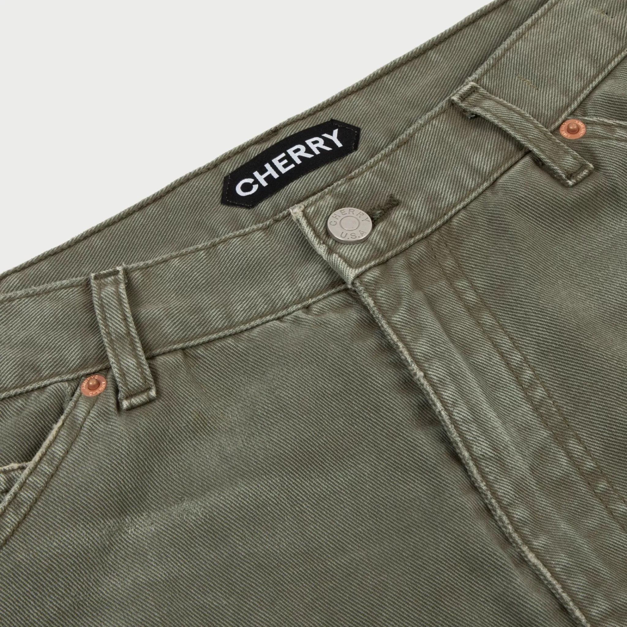 Cherry Toile Double Genou (Vintage Olive)* Pantalon