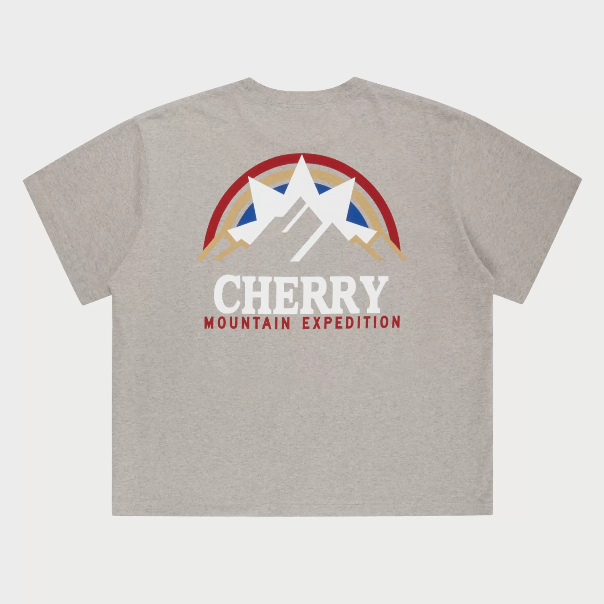 Cherry T-Shirt A Poche Boxy Mountain Expedition (Gris Chine)* T-Shirts Et Manches Longues