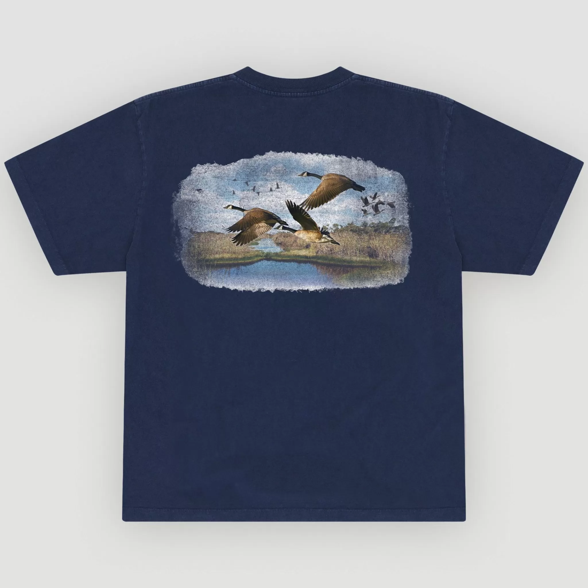 Cherry T-Shirt A Poche Flying Geese (Marine)* T-Shirts Et Manches Longues