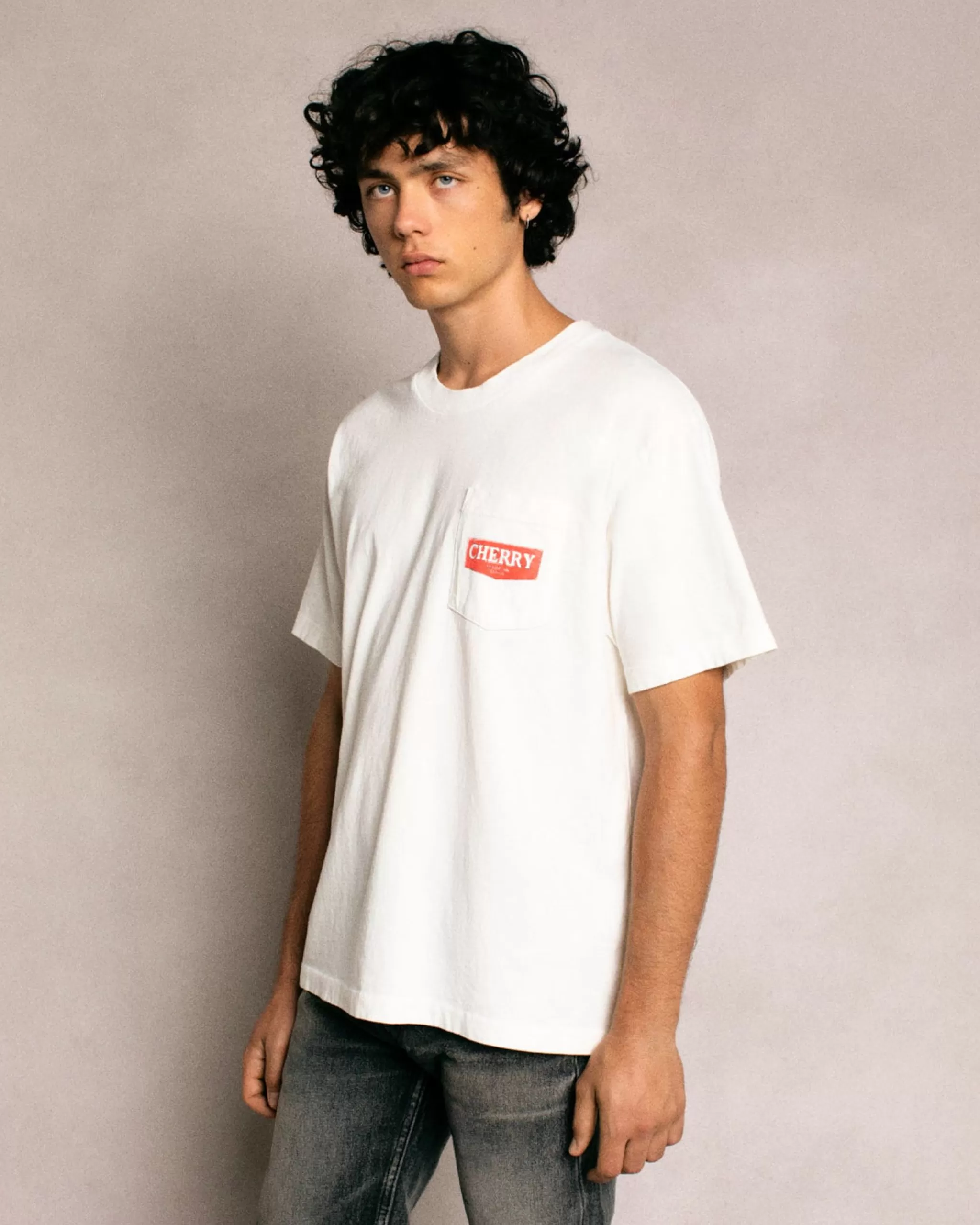 Cherry T-Shirt A Poche Soaring Eagle (Blanc Vintage)* T-Shirts Et Manches Longues