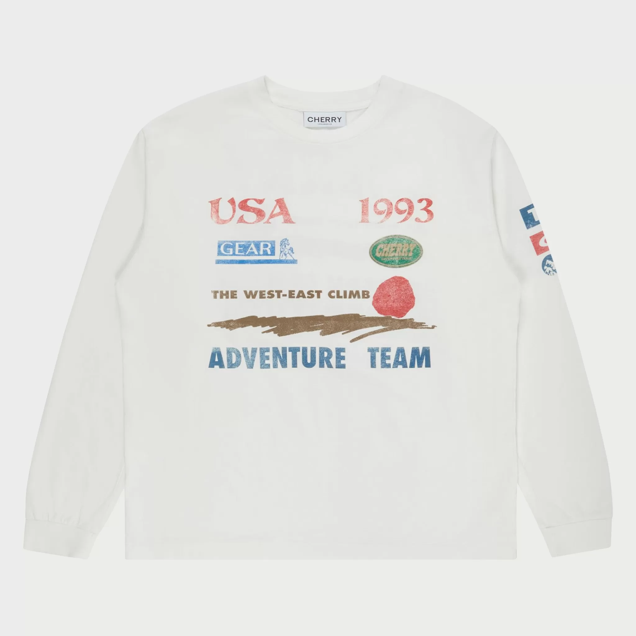 Cherry T-Shirt Adventure Team L/S (Blanc)* T-Shirts Et Manches Longues