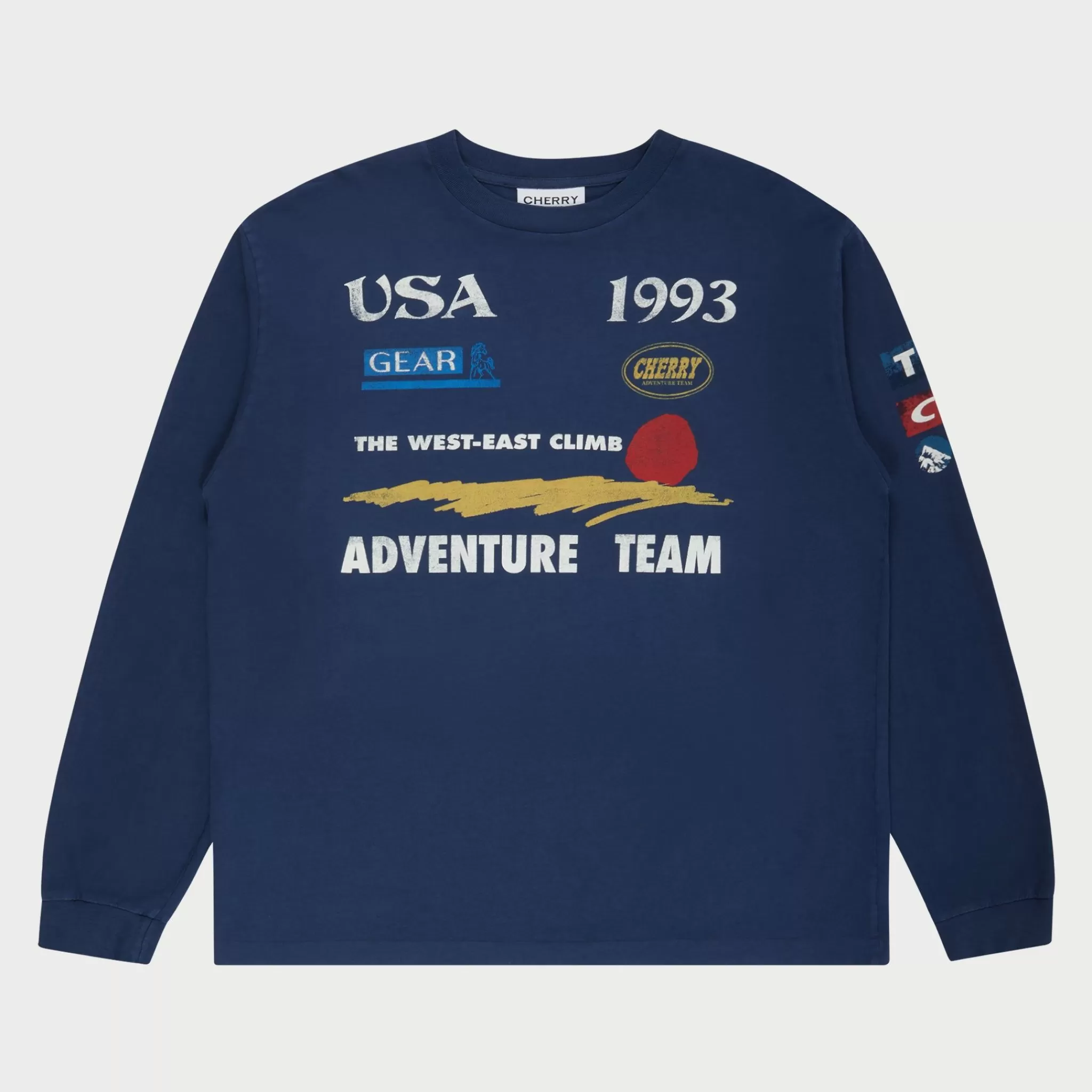 Cherry T-Shirt Adventure Team L/S (Marine)* T-Shirts Et Manches Longues