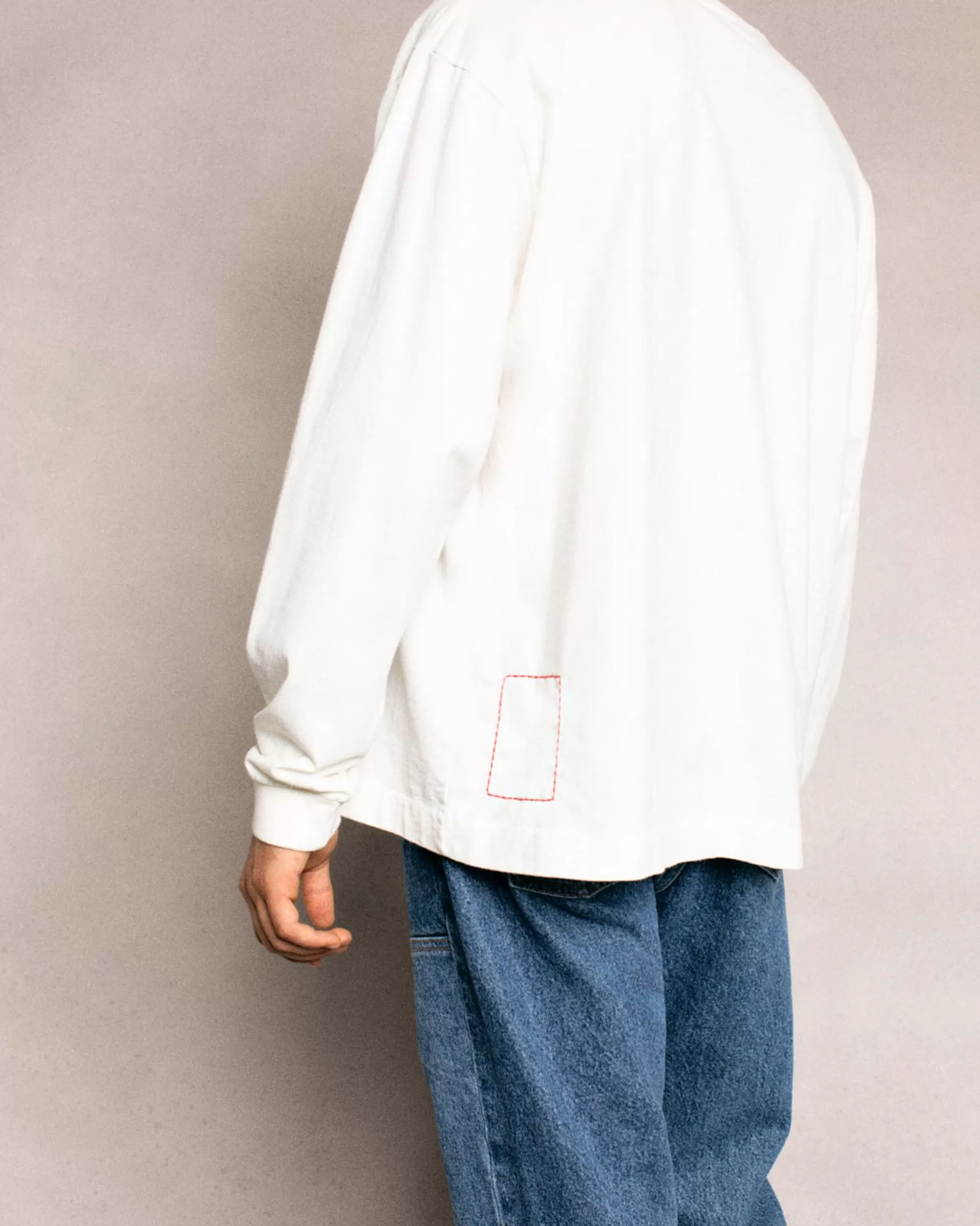 Cherry T-Shirt Basique L/S (Blanc Vintage)* T-Shirts Et Manches Longues