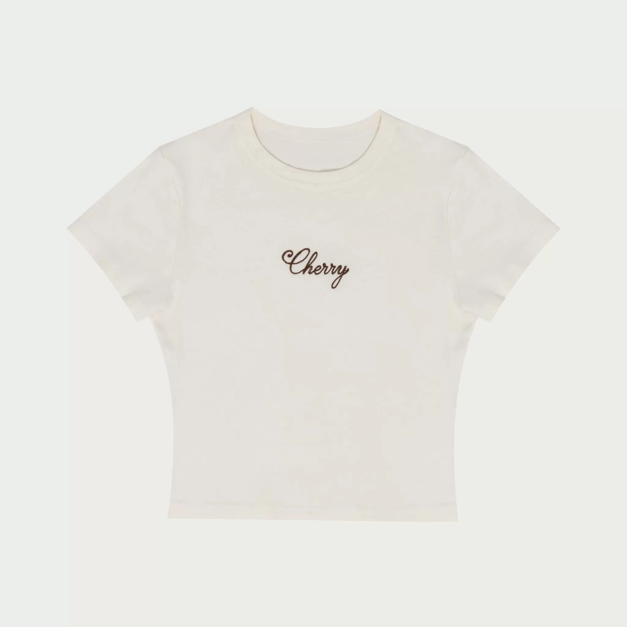 Cherry T-Shirt Bebe Classique Americain (Creme)* Aux Femmes