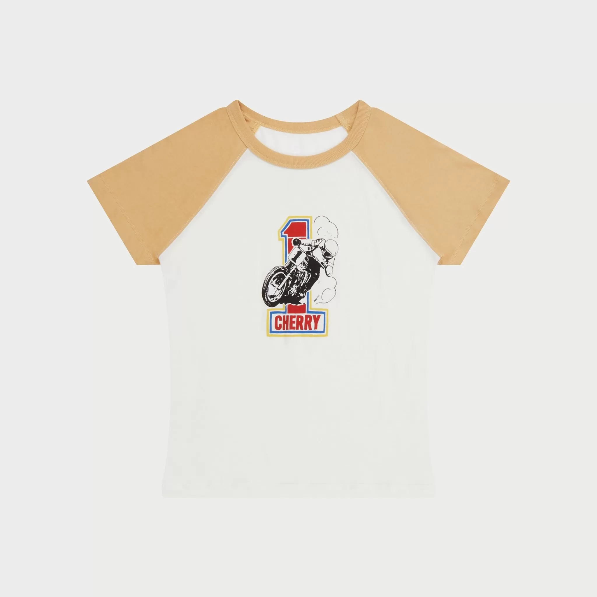 Cherry T-Shirt Bebe Raglan (Camel)* Aux Femmes