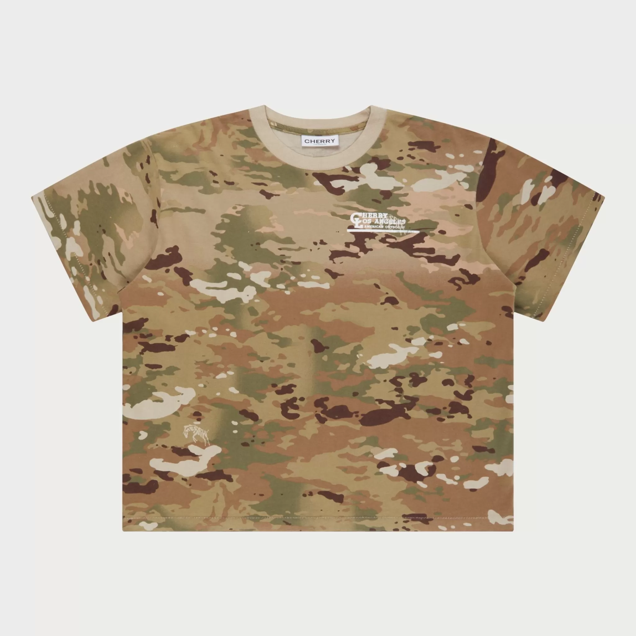 Cherry T-Shirt Boxy American Outdoorsman (Camouflage)* T-Shirts Et Manches Longues