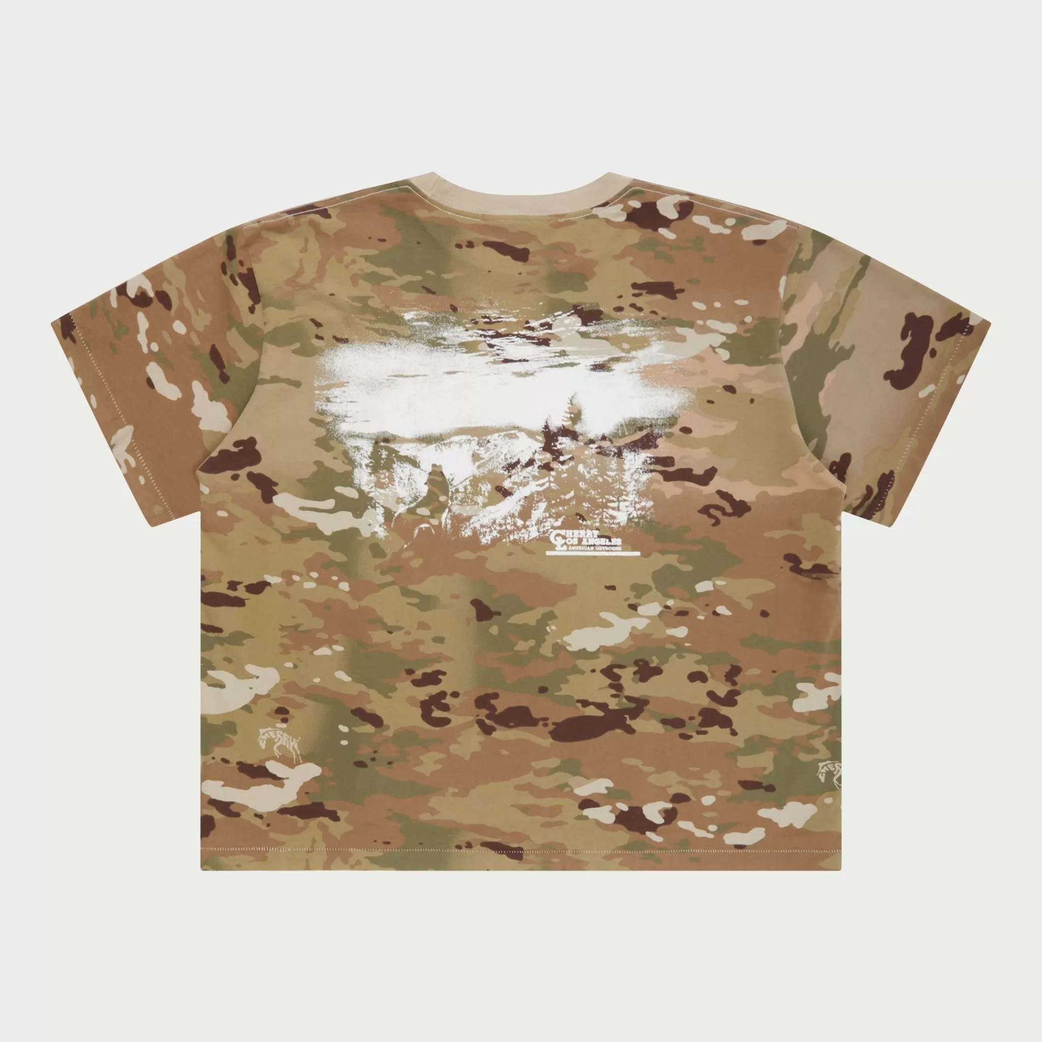 Cherry T-Shirt Boxy American Outdoorsman (Camouflage)* T-Shirts Et Manches Longues