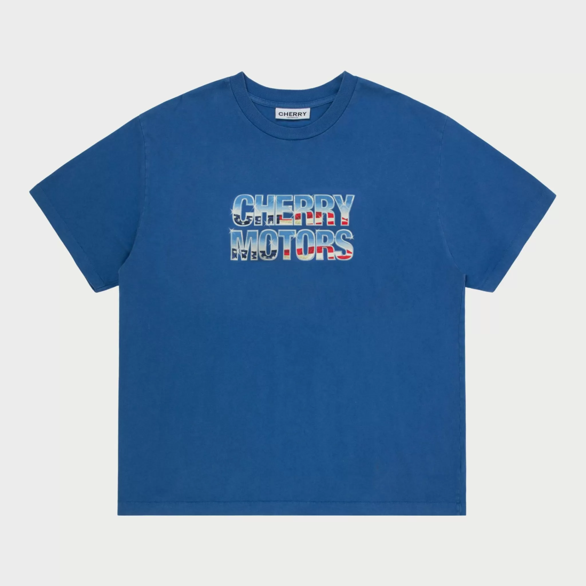 Cherry T-Shirt Boxy Motors (Royal)* T-Shirts Et Manches Longues