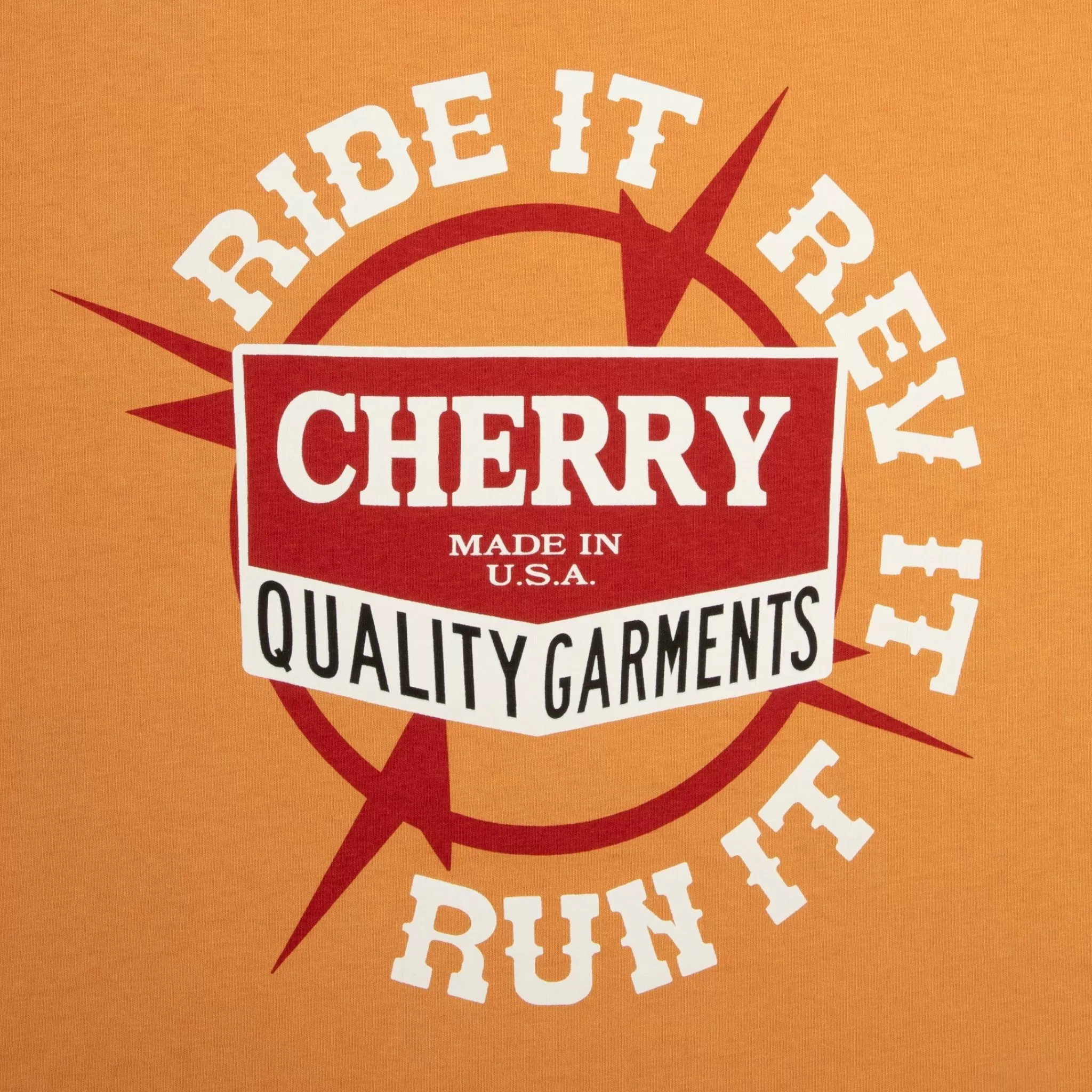 Cherry T-Shirt Carre Pour Bebe Ride It, Rev It (Orange)* Aux Femmes