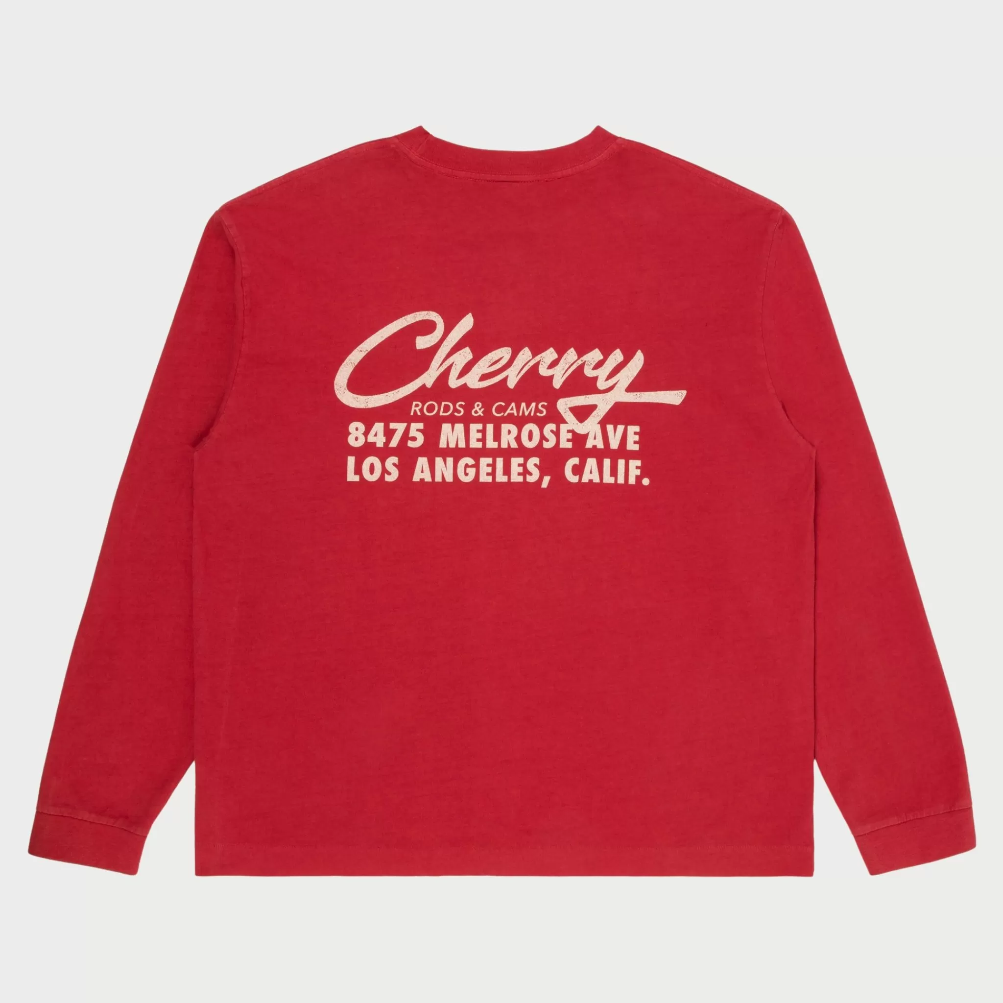 Cherry T-Shirt Cams Pocket L/S (Vintage Rouge)* T-Shirts Et Manches Longues