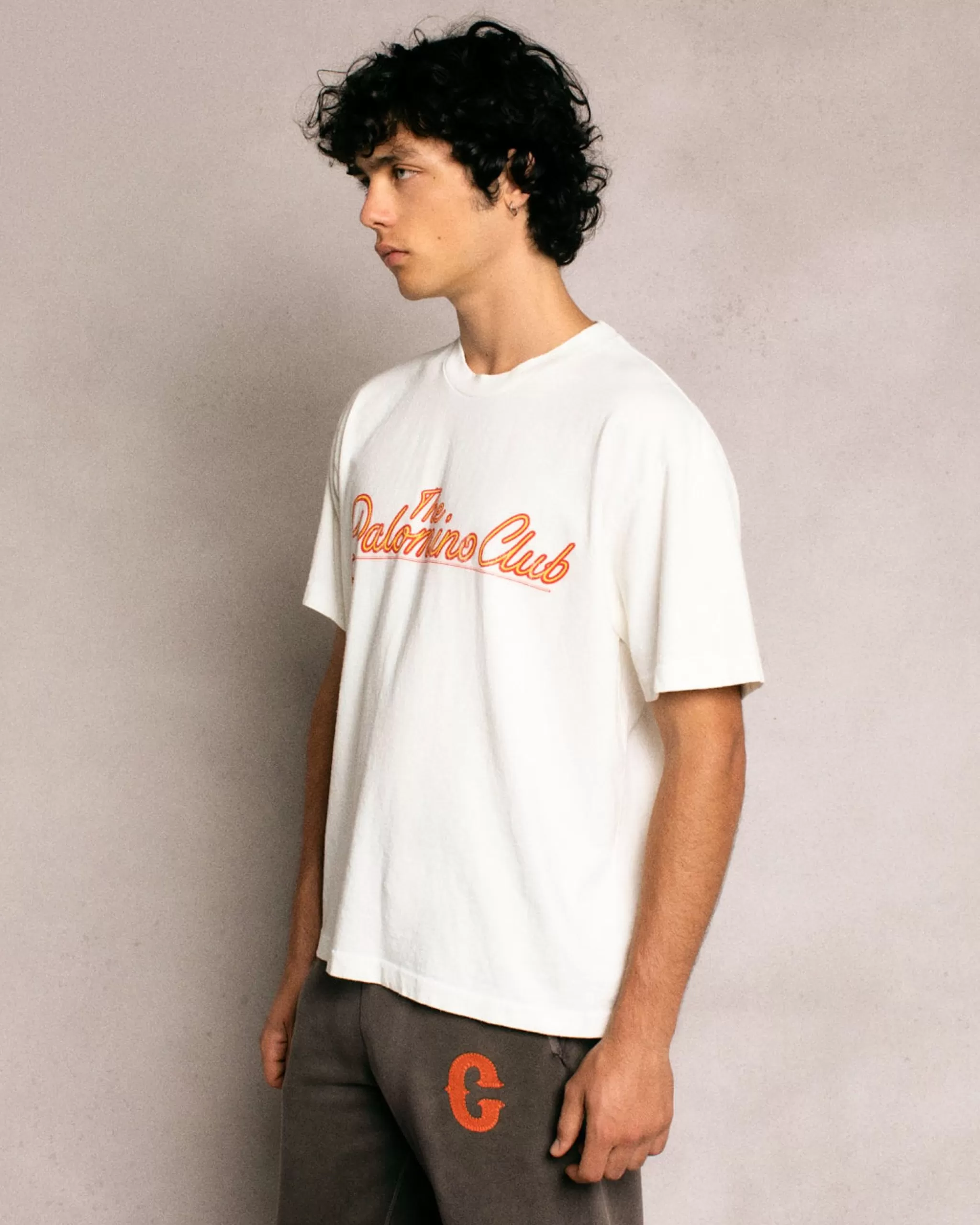 Cherry T-Shirt Classique Palomino Club S/S (Blanc Vintage)* T-Shirts Et Manches Longues