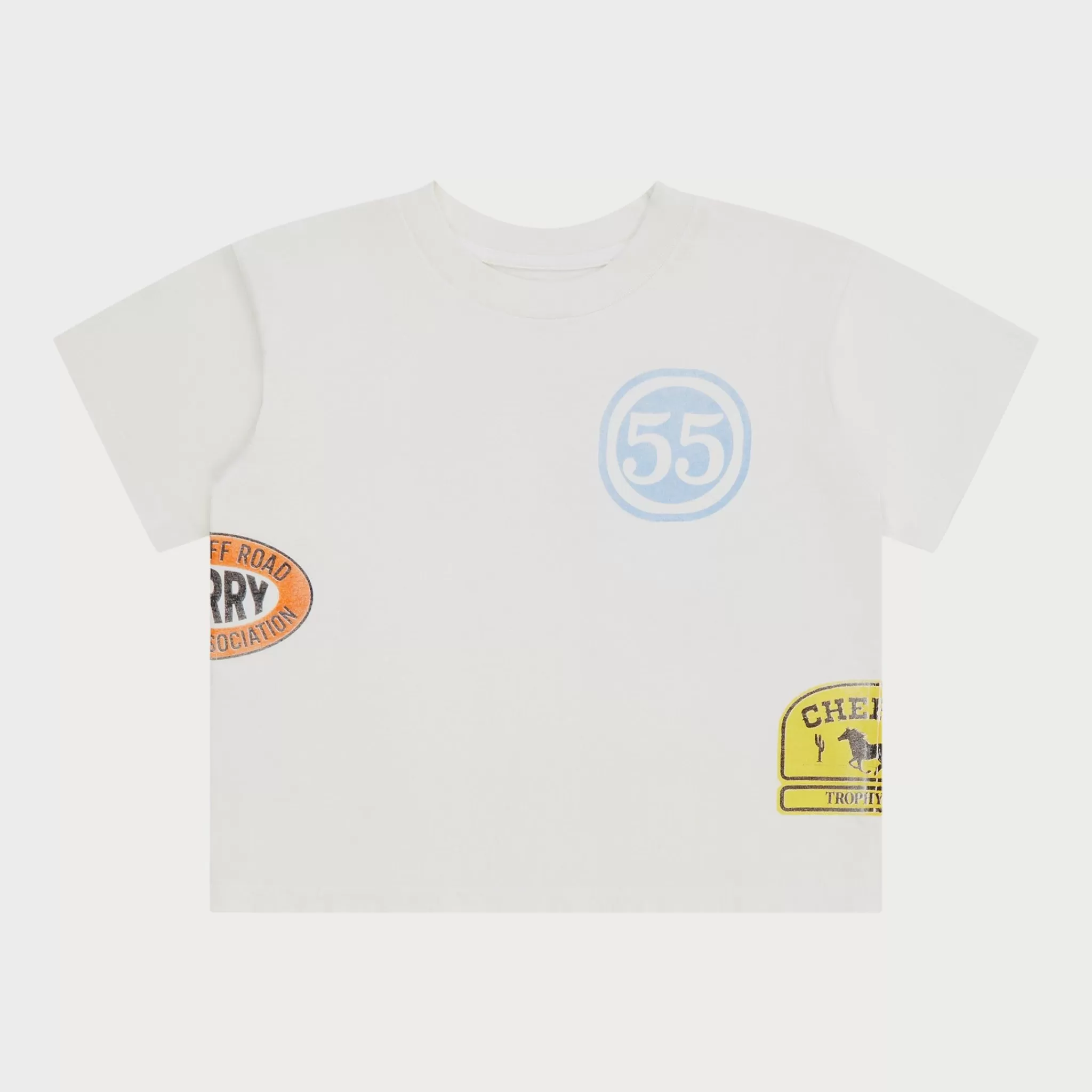 Cherry T-Shirt Pour Bebe Off Road Boxy (Blanc Vintage)* Aux Femmes