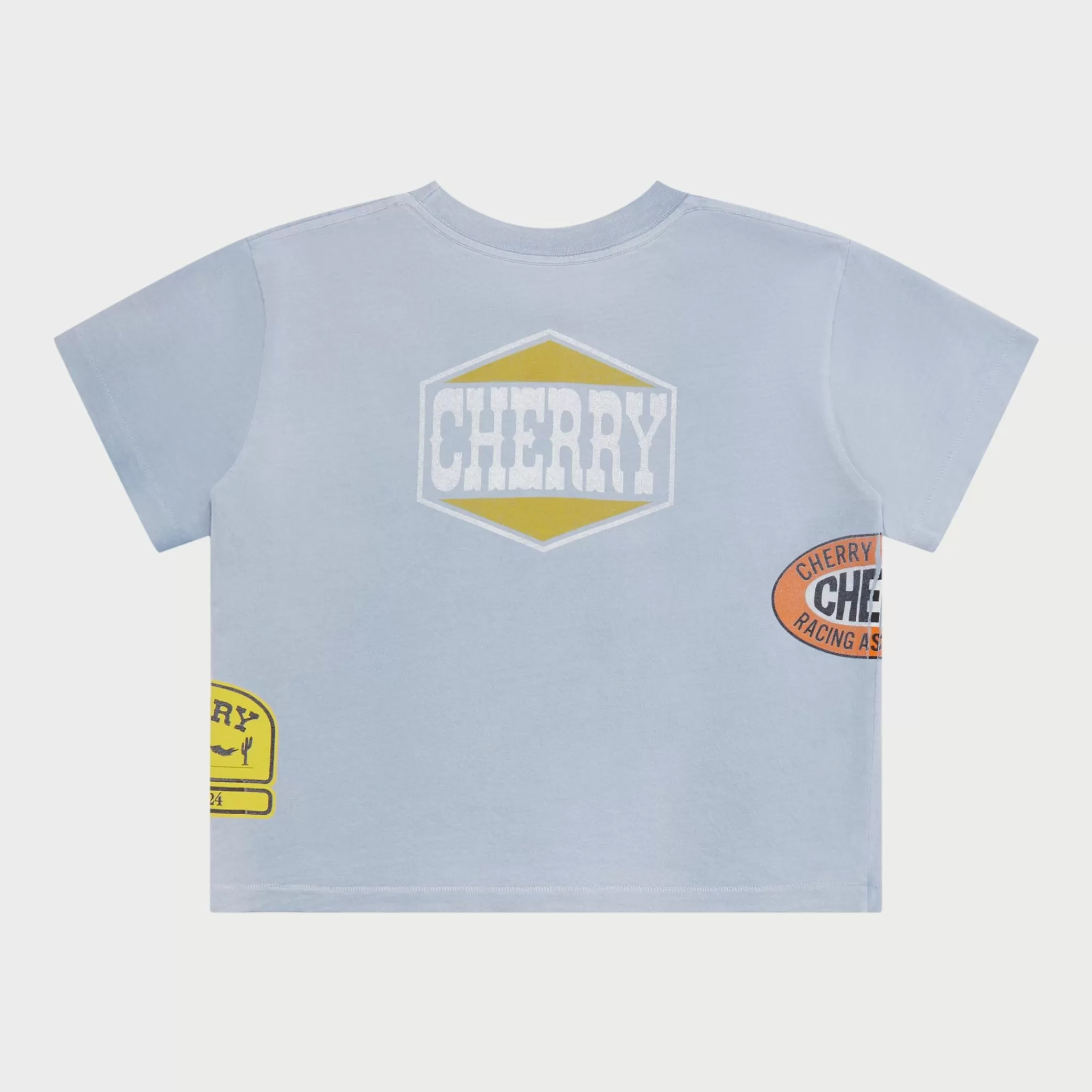 Cherry T-Shirt Pour Bebe Off Road Boxy (Bleu Poussiereux)* Aux Femmes