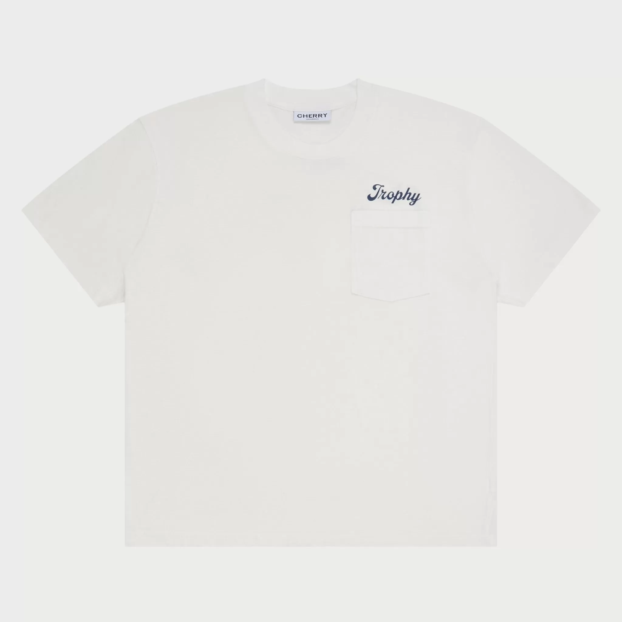 Cherry T-Shirt Trophy Premium En Coton Biologique (Blanc Vintage)* T-Shirts Et Manches Longues