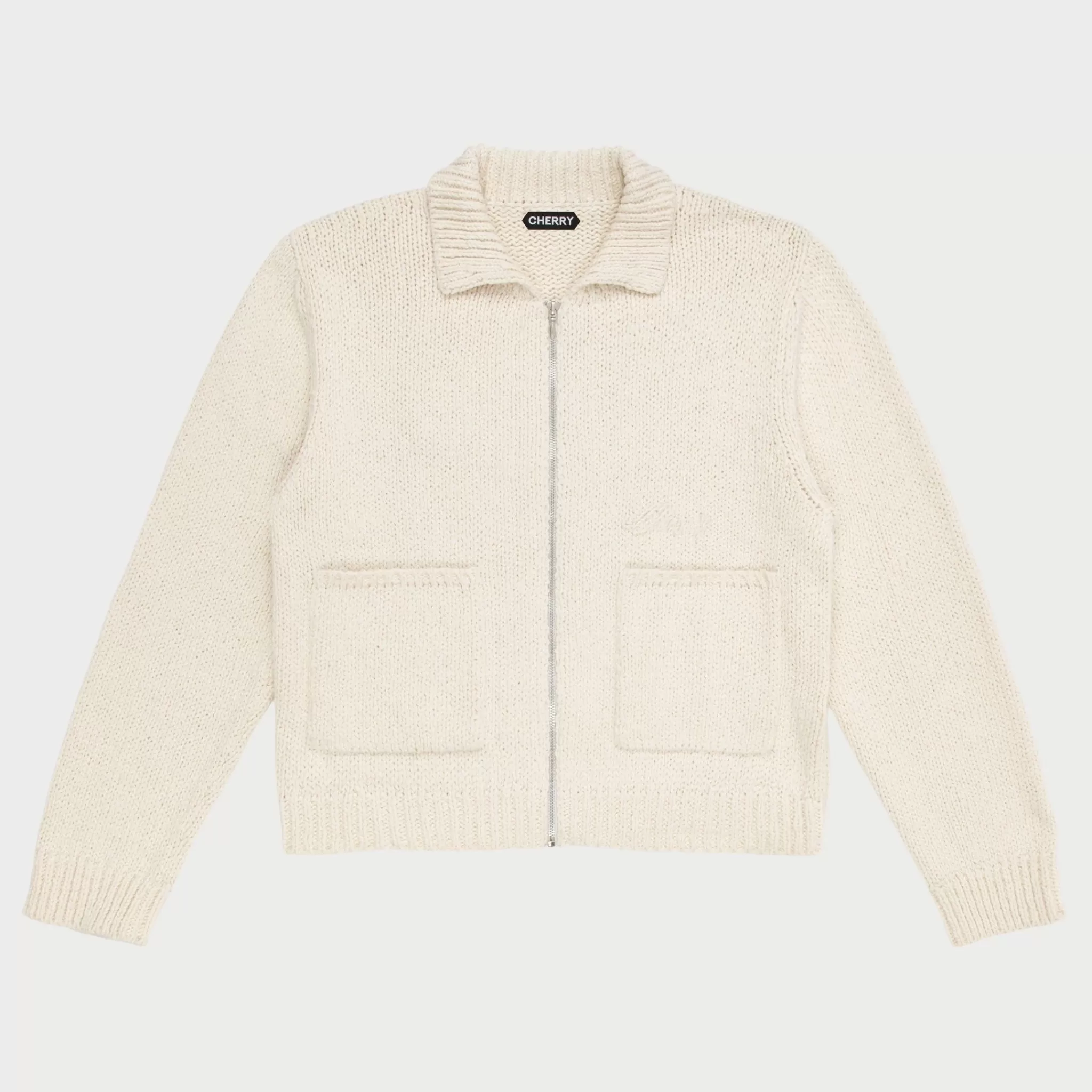 Cherry Veste Club En Tricot De Coton (Creme)* Vestes